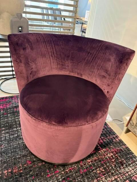 Bielefelder Werkstätten - Drehsessel Polo Club Stoff A Violett Rosa - 2