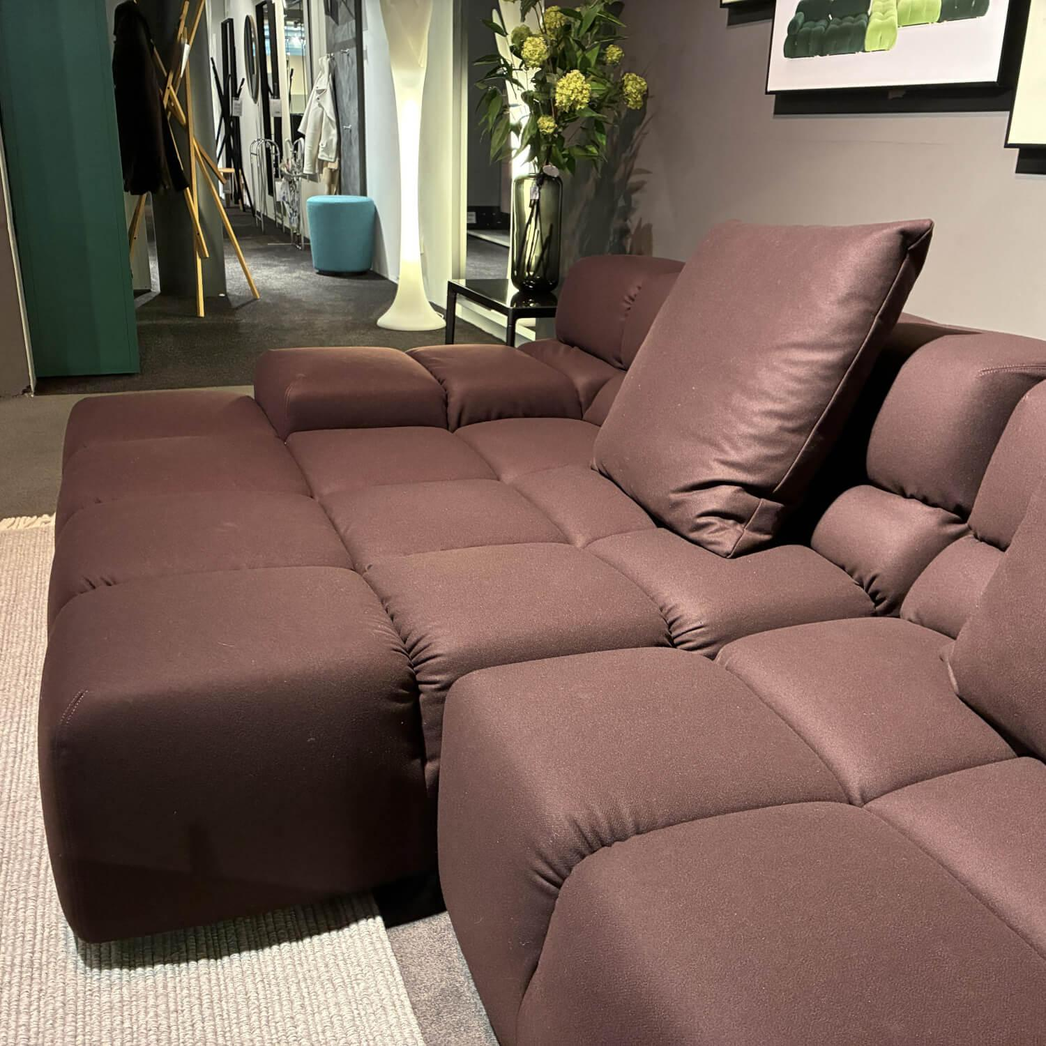 B&B Italia - Ecksofa Tufty Time Stoff Lavinia Fleckveilchen Lusso Lila mit 3 Rückenkissen - 2