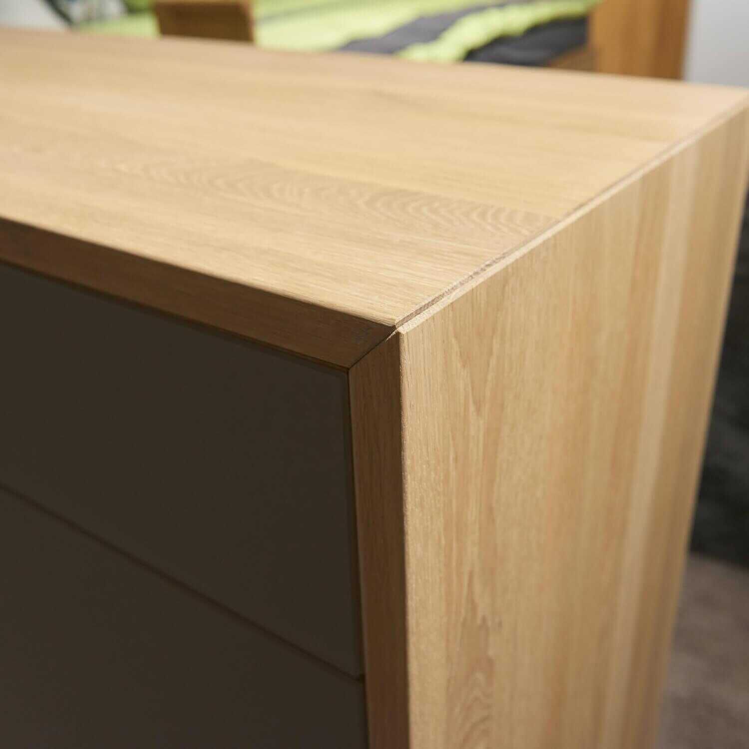 Team 7 - Kommode Lunetto Eiche Weißöl Glas Taupe Matt - 5