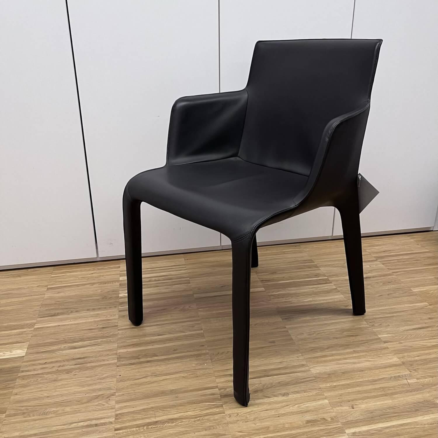 Walter Knoll - Armlehnstuhl Gio Leder Bronco Chocolate - 5