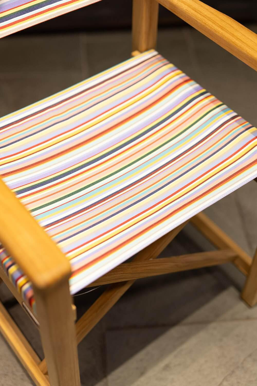 Weishäupl - 2er Set Stuhl Cabin Chair Acryltuch Multicolor Mini Bunt Holzgestell - 7