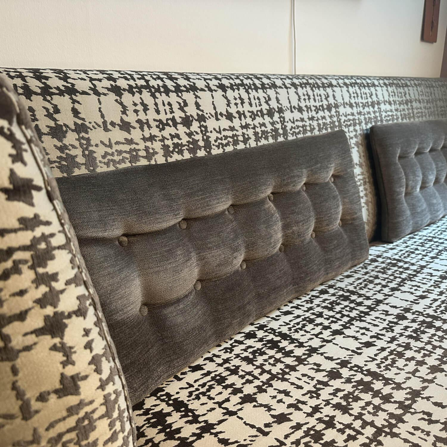 Bielefelder Werkstätten - Sitzbank Polo Dining Stoff Pisa Silber Grau Gestell Nussbaum - 6