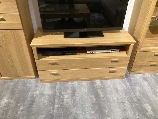 Rietberger Möbelwerke - Wohnwand Fresno Vtrine TV-Board Highboard Eiche Sand - 4