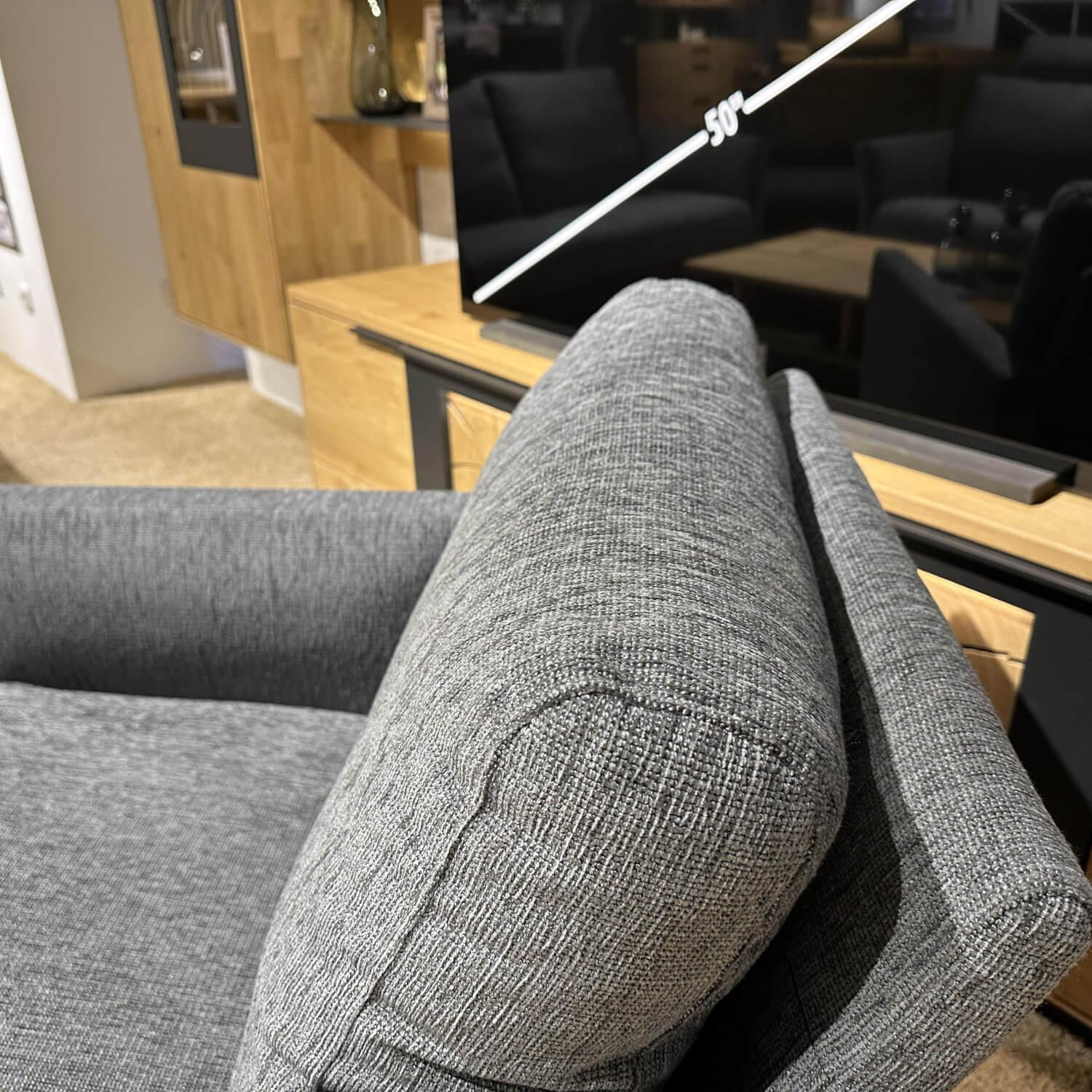 Erpo - Sofagruppe ER175 Varese Stoff Nora 5063 81 Grau Inklusive Sessel Und Hocker - 2