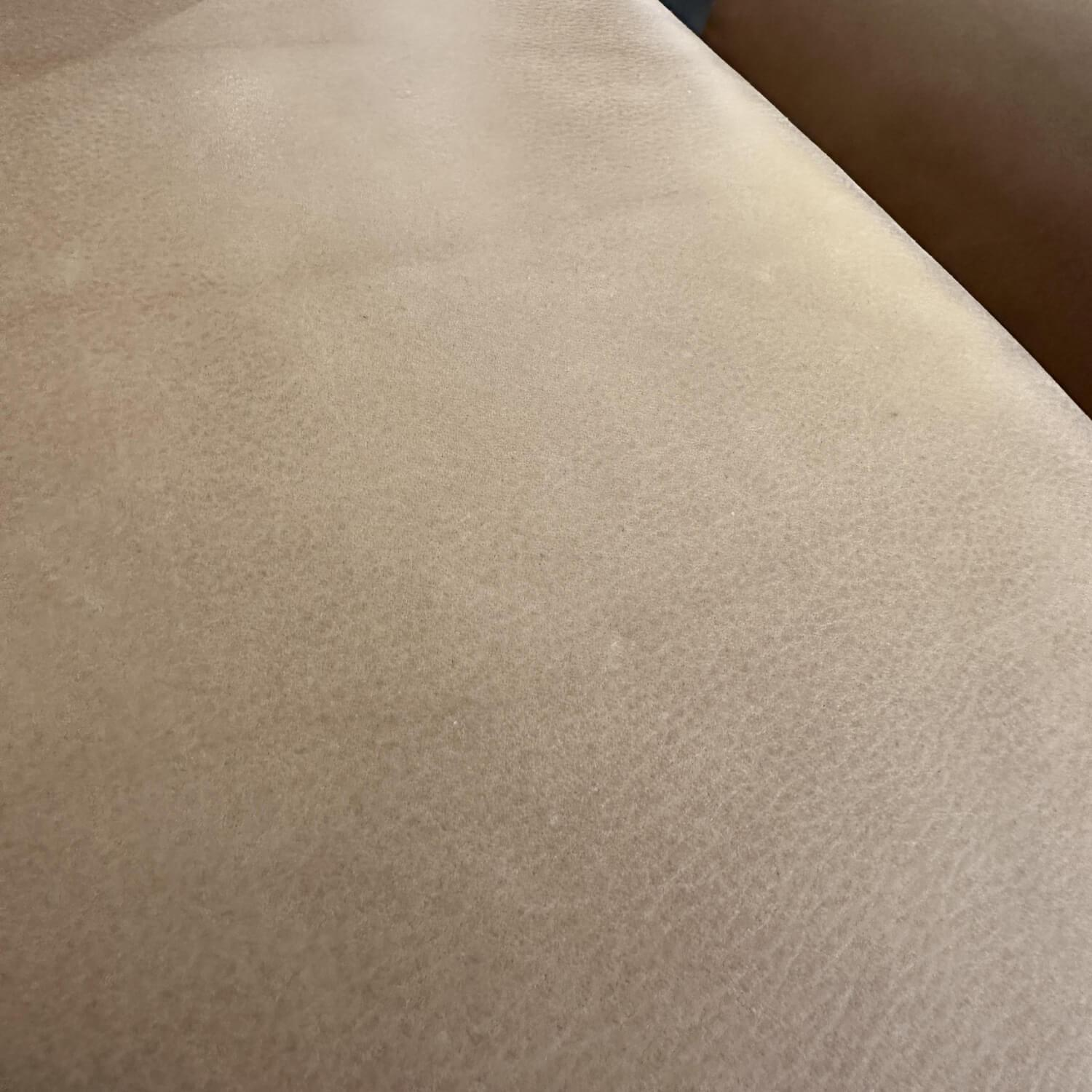 Brühl - Relaxsessel Victor Bezug Leder 5669 45 Lama Beige Drehgestell Kreuzfuß Verchromt Inklusive Hocker - 8