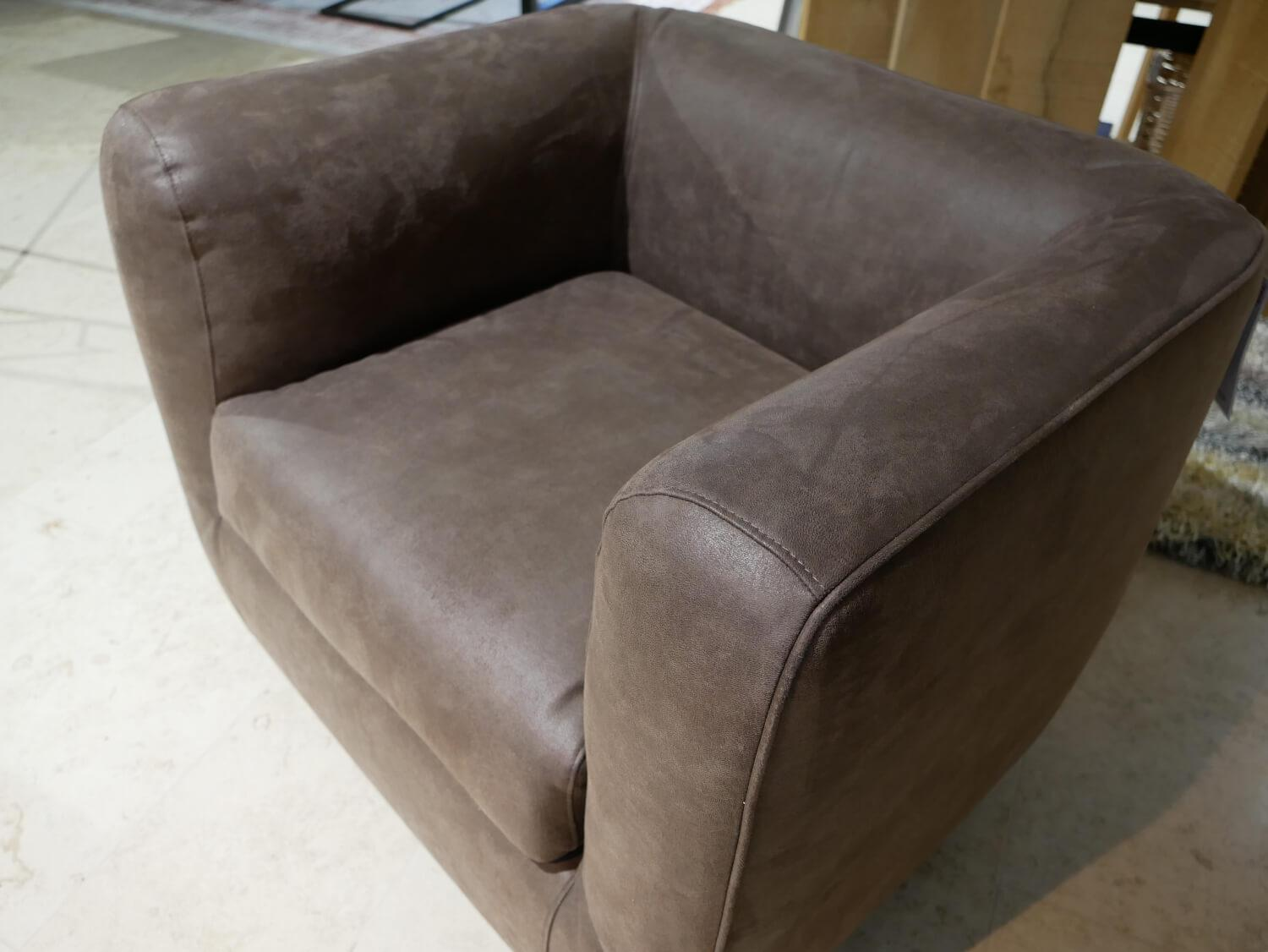 Natura - Sessel Stormy Stoff Bull Braun Drehbar - 2