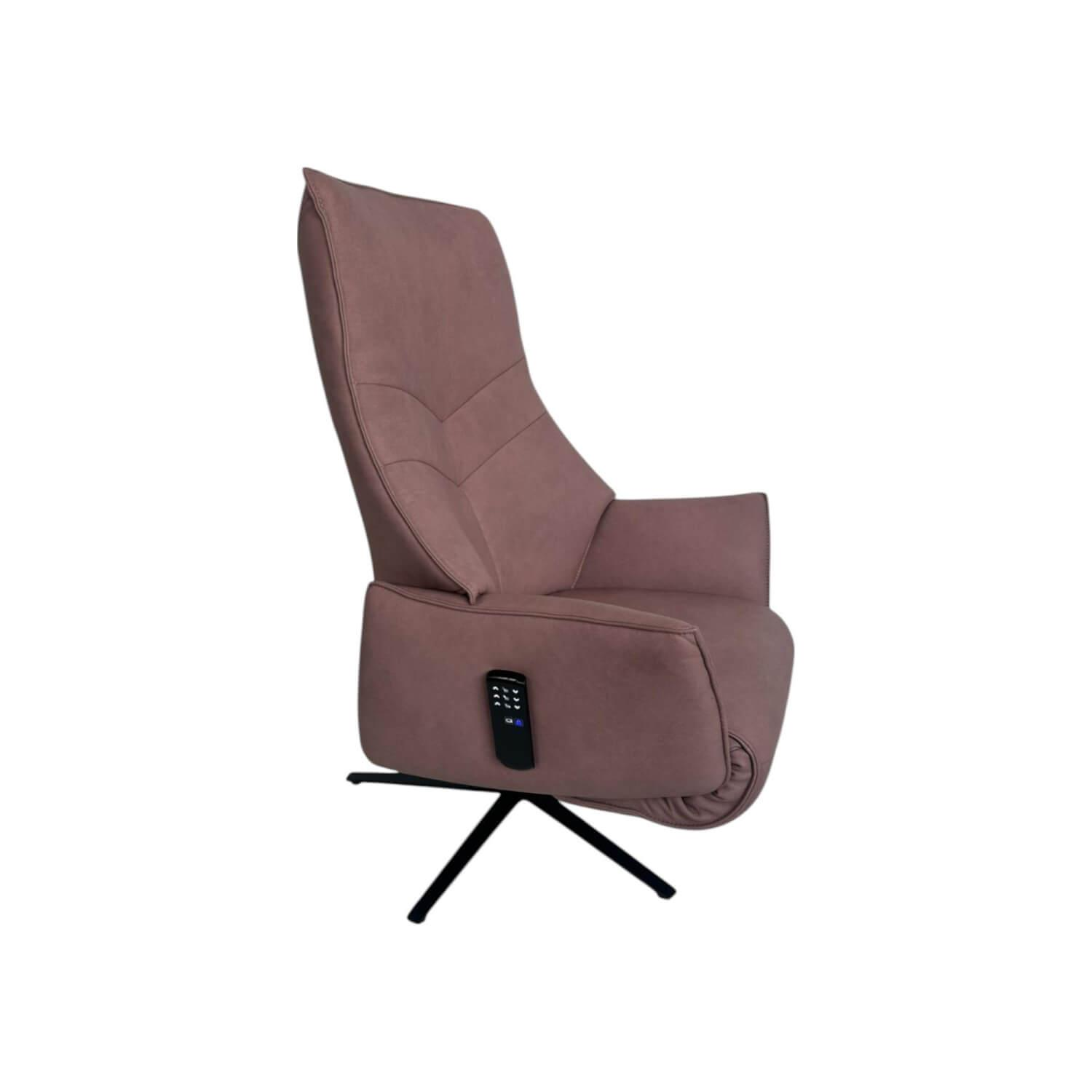 himolla - Relaxsessel 7911 S Lounger M Leder 27 Leonessa Lachs Braun Sternfuß Anthrazit Pulverbeschichtet Drehbar - 1
