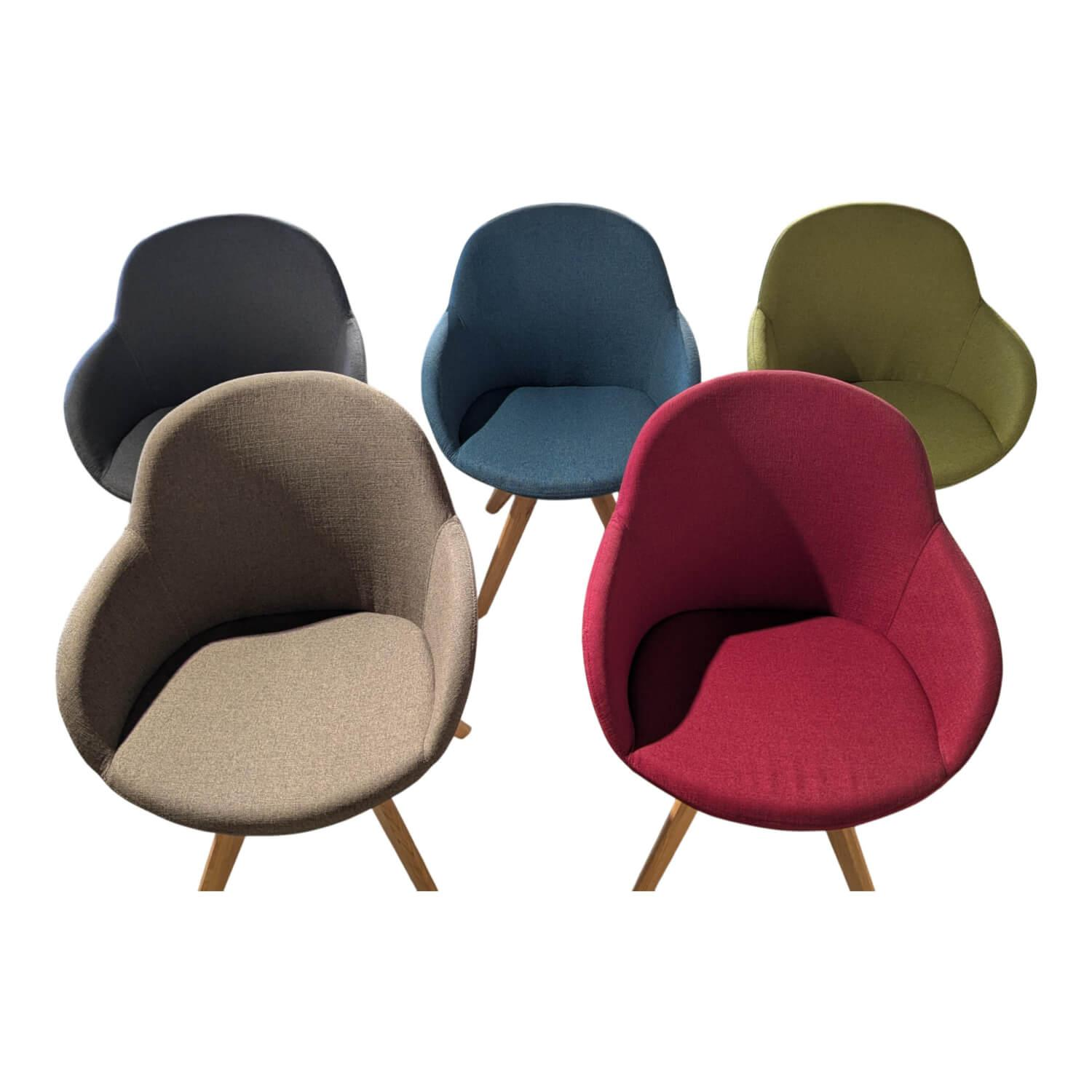 Niehoff - 5er-Set Stuhl Coppa Stoff Messina Bunt - 1