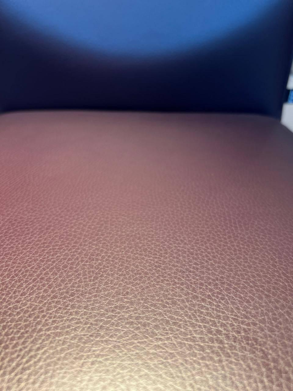 KFF - 2er Set Barhocker Glooh Leder Belo Purple Violett Gestell Chrom Matt Mit Kunststoffgleitern - 5