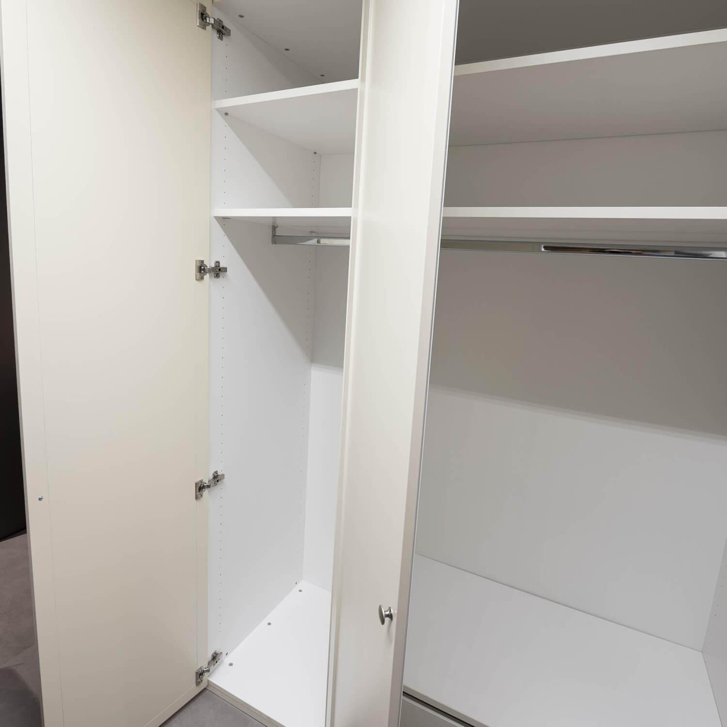 Würmseher - System-Kleiderschrank Optima 3 Lack Perlweiß Korpus Innen Melaminharz Weiß 01 - 7