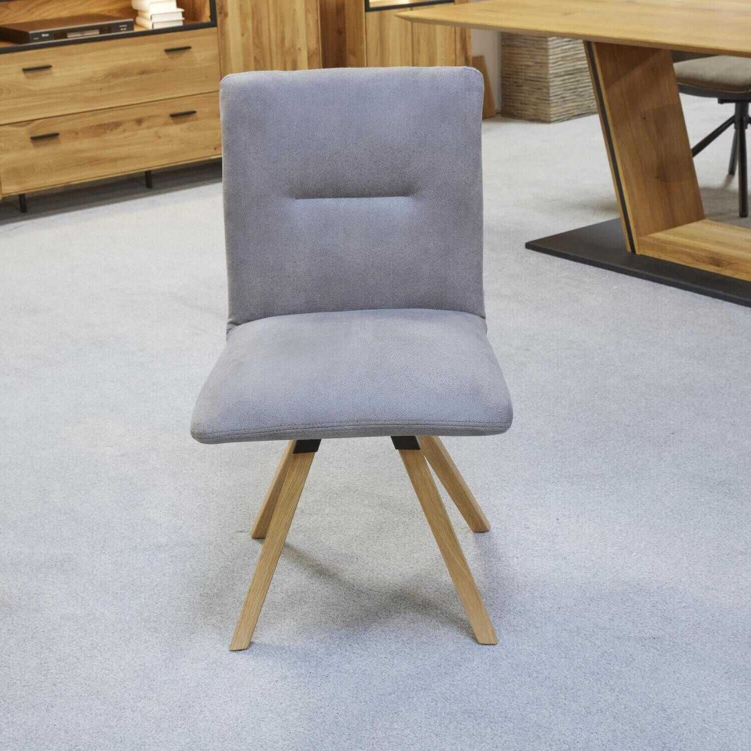 Natura - 6er-Stuhlgruppe 2 Mit Armlehne 4 Ohne Armlehne Stoffkombinationn Fiesta Grau - 11