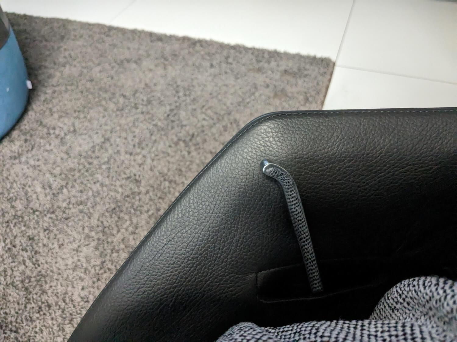 COR - Sessel Cordia Lounge Stoff 80 Platin Schale Schwarz mit Hocker - 6