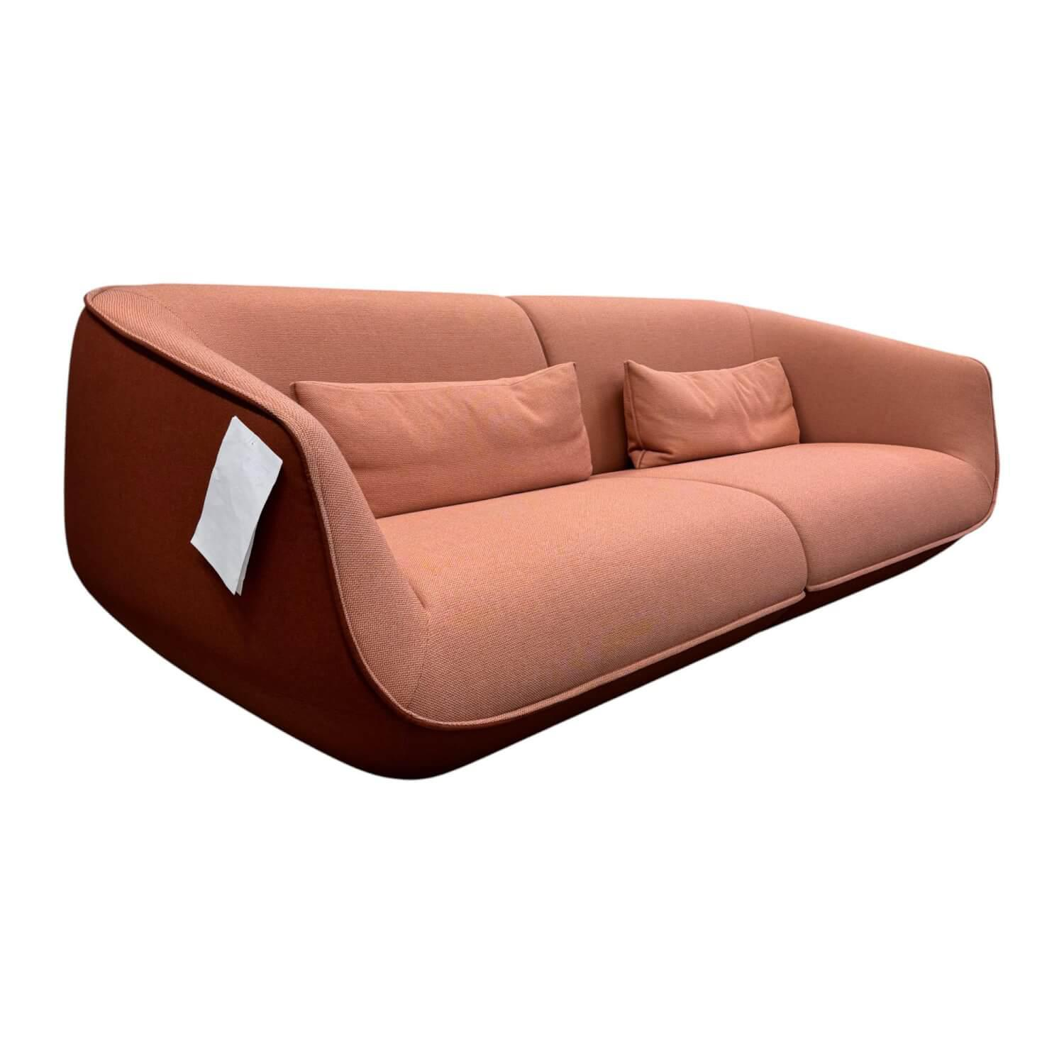 COR - Sofa Nook 36311 Innen Stoff 10071 Grapefruit Rosa Rot Außen Stoff 7203 Terrakotta Rot Braun Mit Kissen - 1