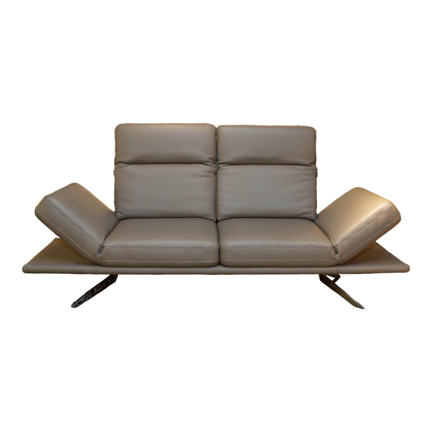 DFM - 2,5-Sitzer Sophie Comfort Republic Leder WM Lava L30 Metallfuß MF1 Chrom - 1