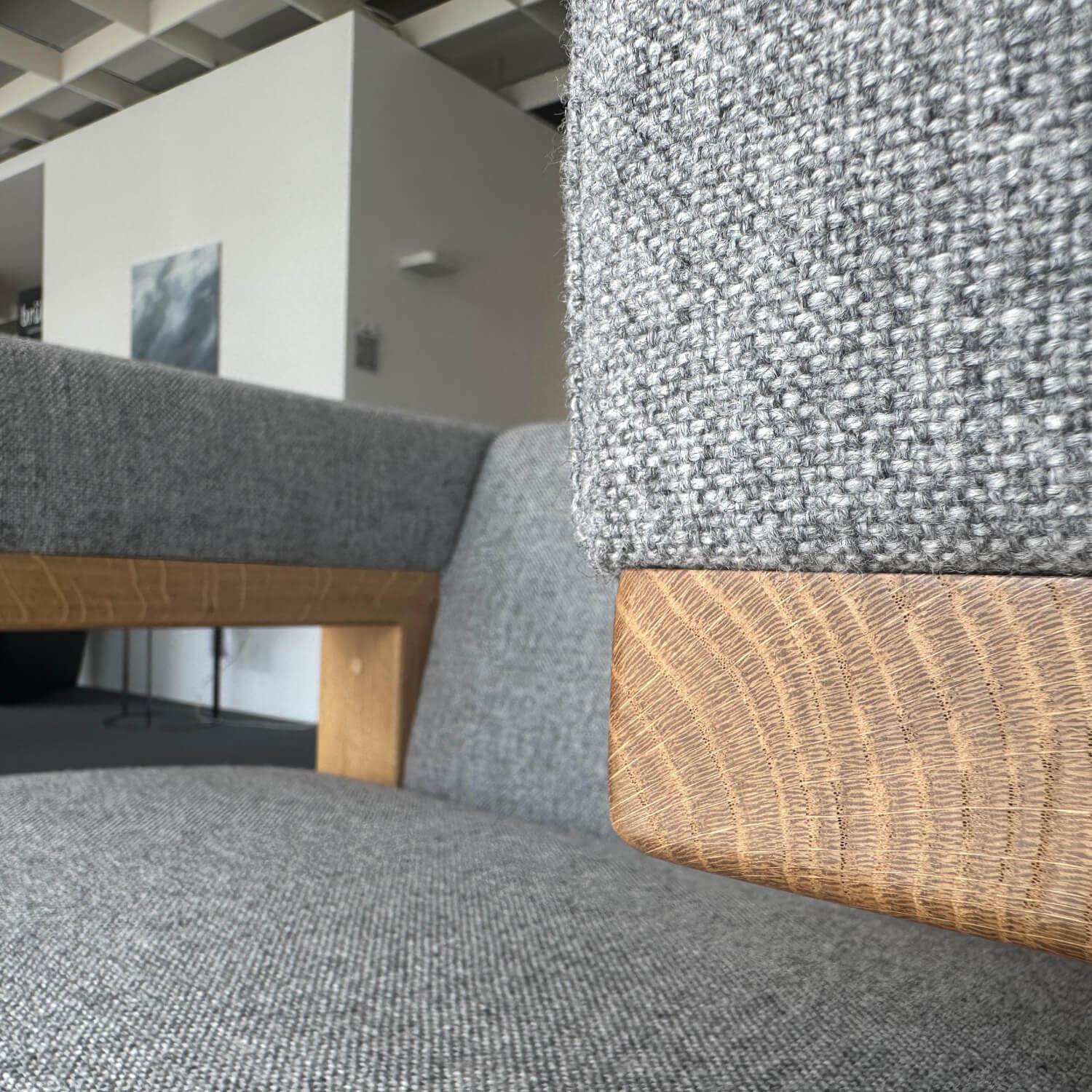 Tecta - Sessel Gropius F51 Stoff Hallingdal 65 130 Grau Gestell Eiche Massiv - 6
