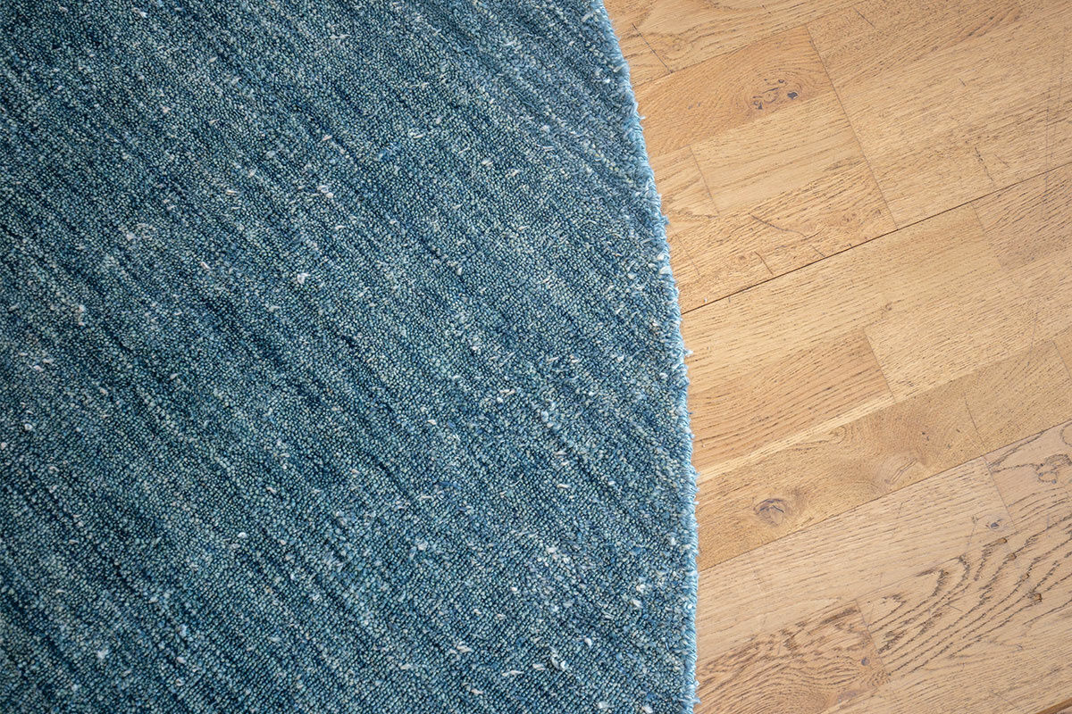 Miinu - Teppich LiveGrid Bambus Seide Atlantic Deep Blau  - 5