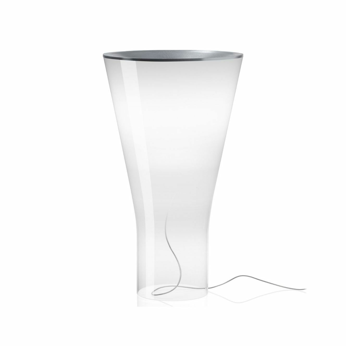 Tischleuchte Soffio LED Mundgeblasenes Glas Gestell Aluminium