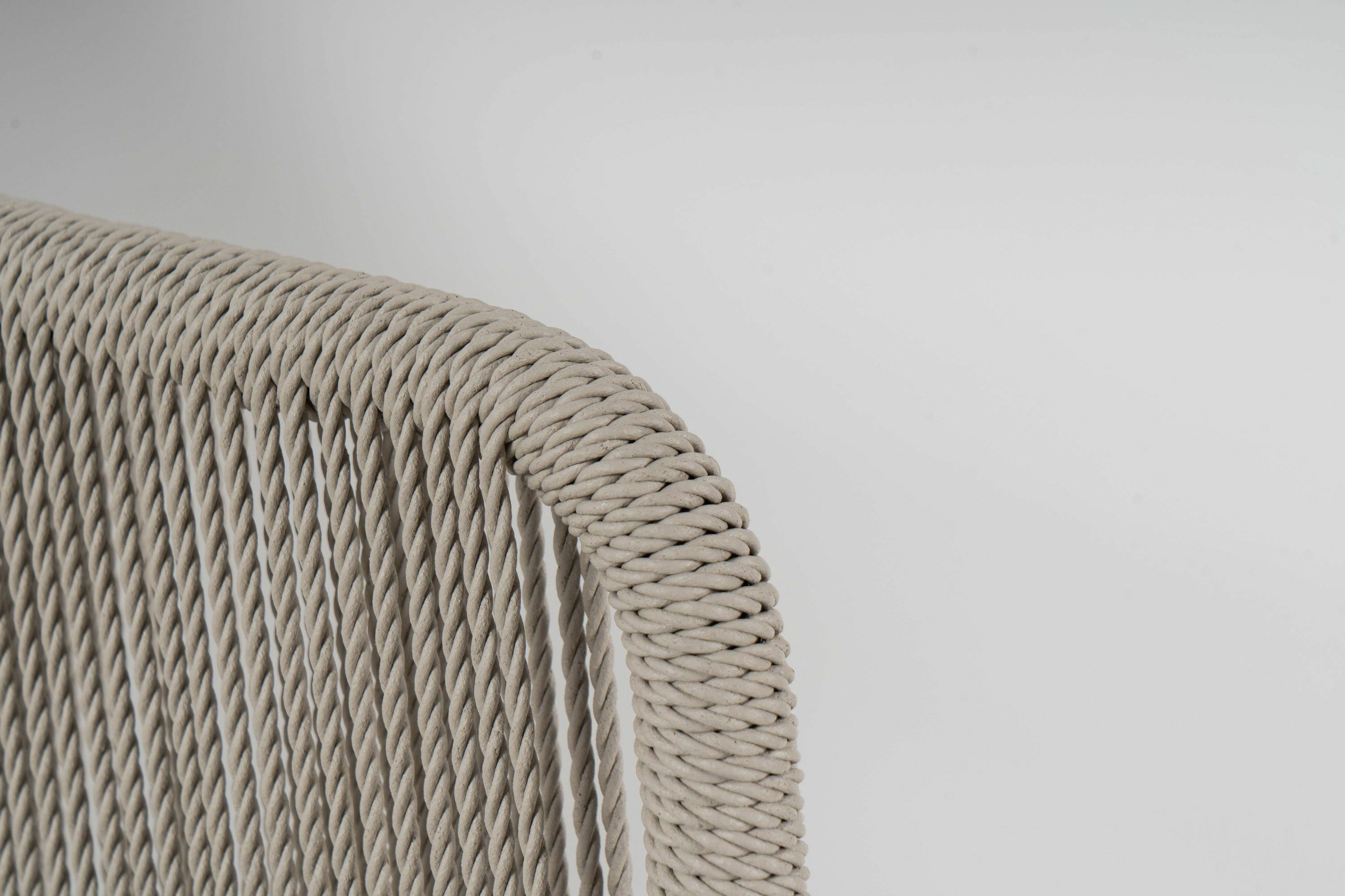 Tribù - Sessel Senja Geflecht Canax Linen 10 Gestell Aluminium Wengefarben 89 Pulverbeschichtet - 2