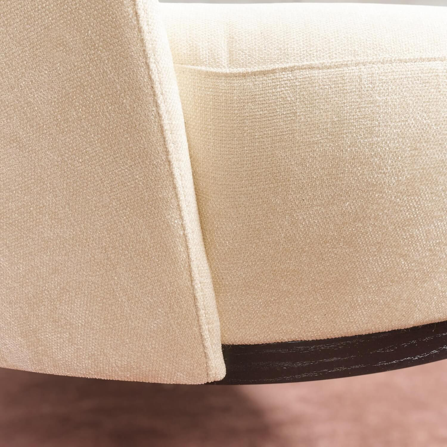 Bielefelder Werkstätten - Sofa Polo Cocktail 205 Nierenförmig Stoff Century City CH3288/070 Weiß - 8