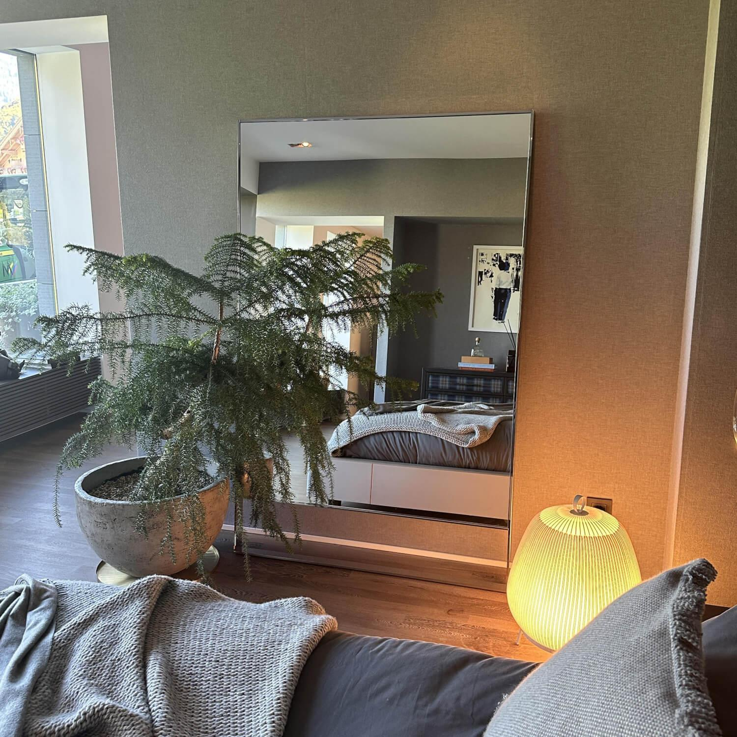 Maxalto - Spiegel Psiche Rahmen Metall Chrom Silber - 3