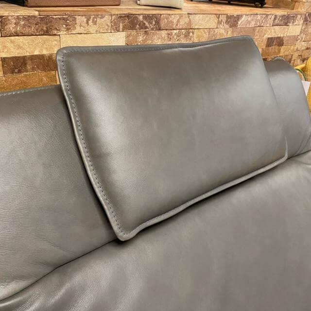 Nolte - Relaxliege Prato Bezug Leder 90 23 26 Rancho Grau Braun Gestell 23 Stahl Inklusive Akku - 7