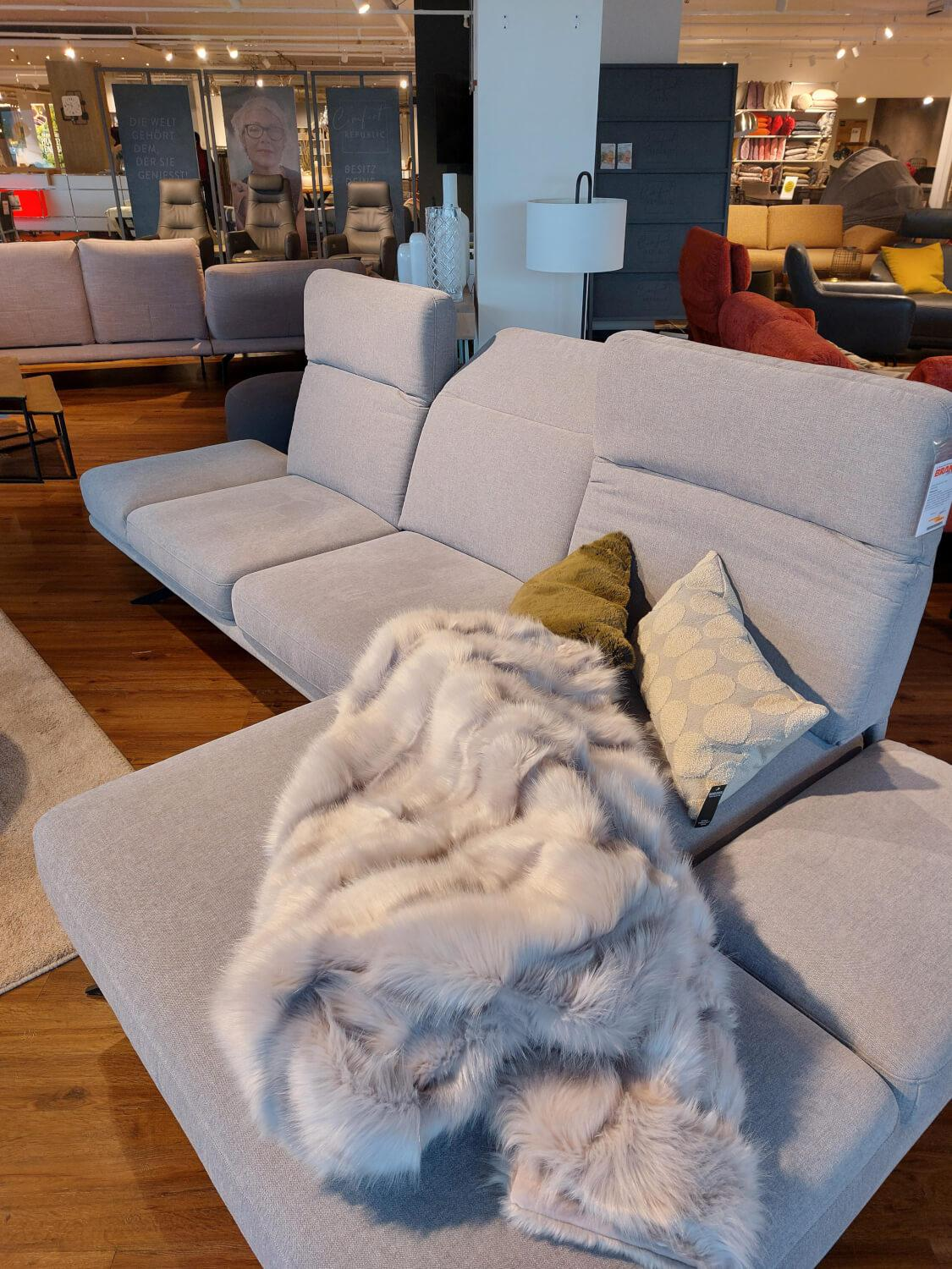 Comfort Republic - Ecksofa Sophie Stoff Carmen 149 Steel Grau Metallfuß Schwarz - 2