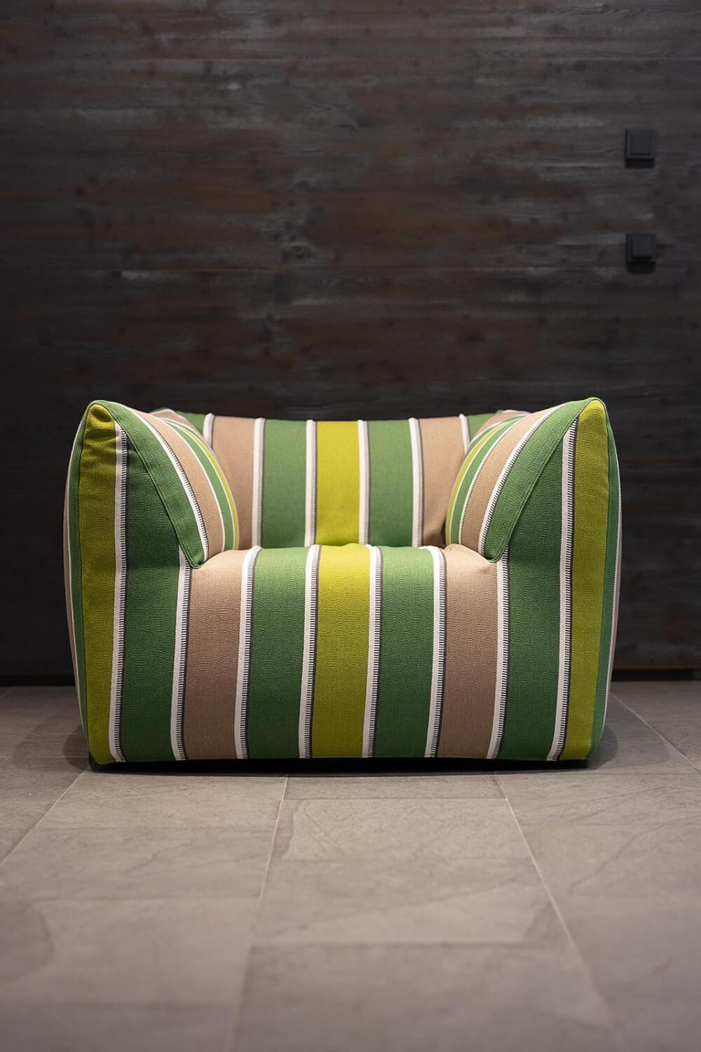 B&B Italia - Sessel Le Bambole Stoff Lima Gestreift Grün 2901400 - 6
