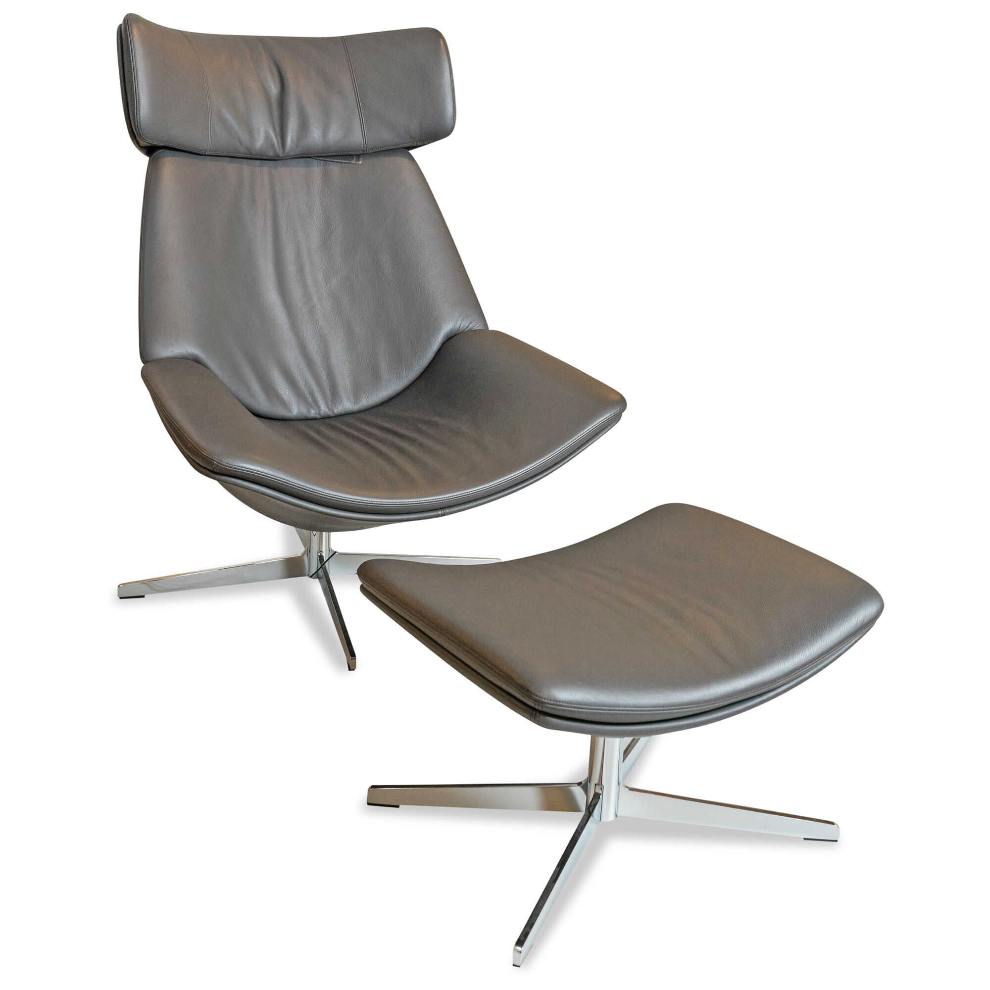 M1-Noller-125-_DSC3984 Walter Knoll - Sessel Egon Leder Schwarz - 1