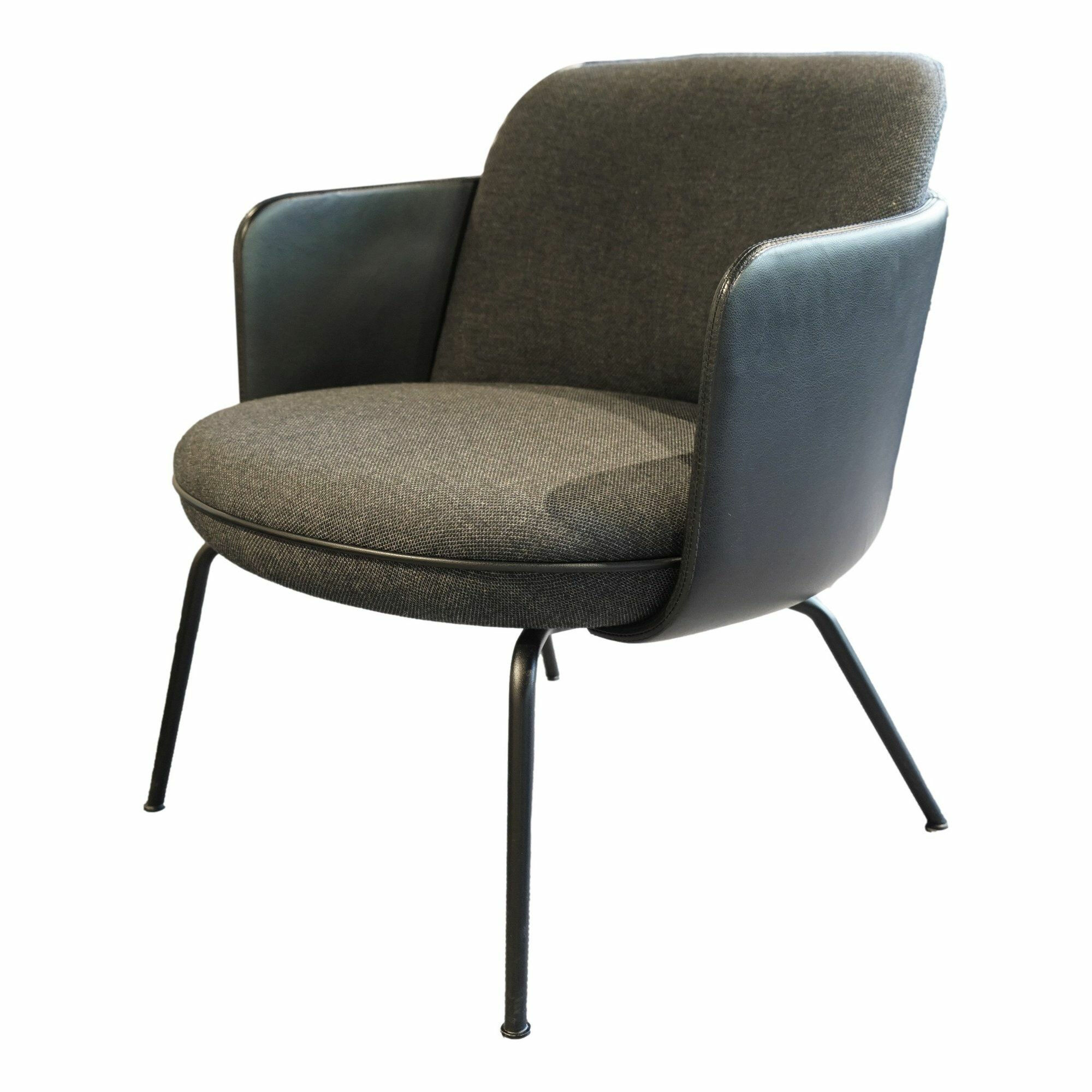 Wittmann - Sessel Merwyn Lounge 29613 Bezug Innen Stoff Hagen Graphit Bezug Außen Schwarz Keder Wie Armlehnen Metallfüsse Schwarz Grau Pulverbeschichtet - 2