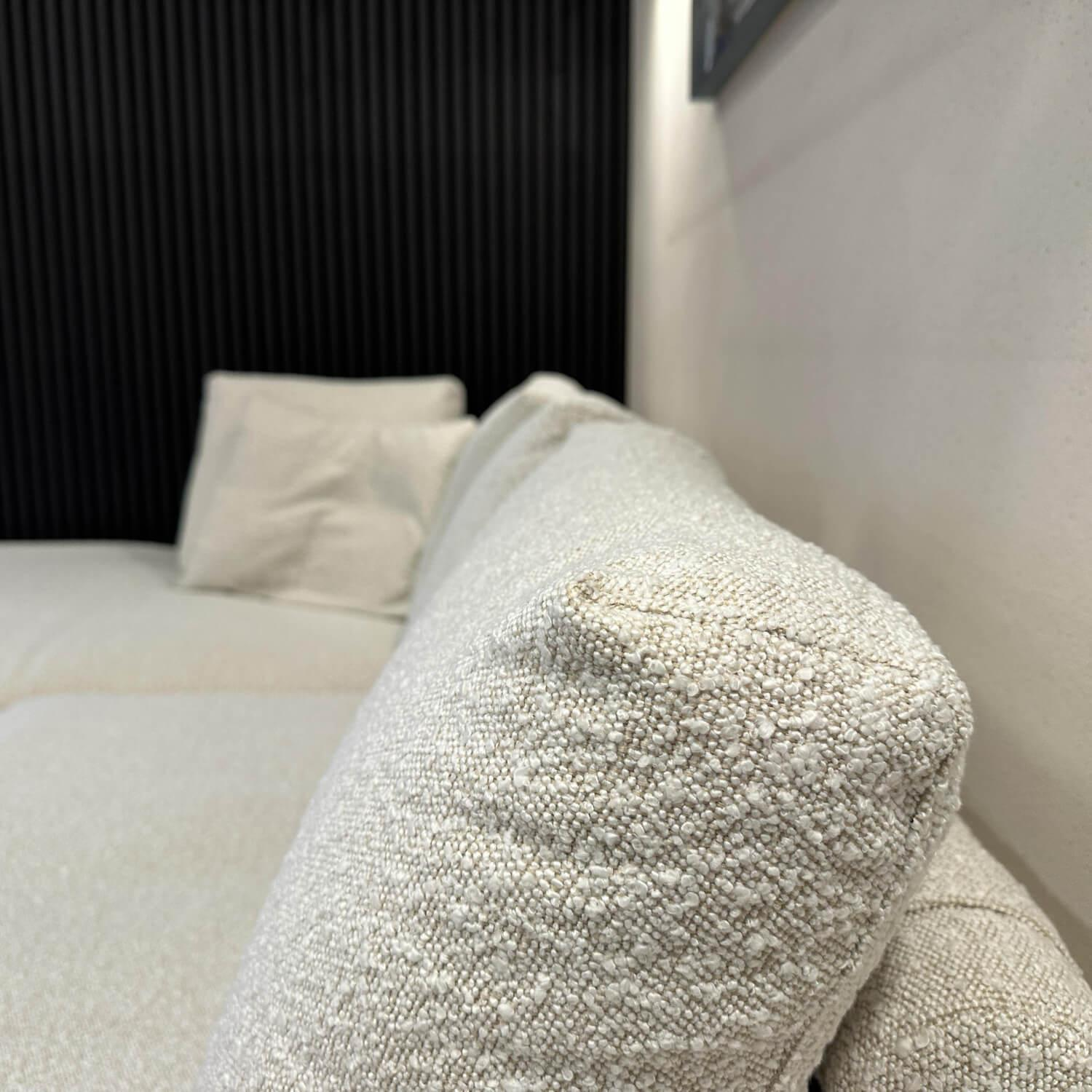 Werther - Ecksofa Timeline Stoff Benu U2353E Pearl Creme Füße Kunststoff Schwarz - 6