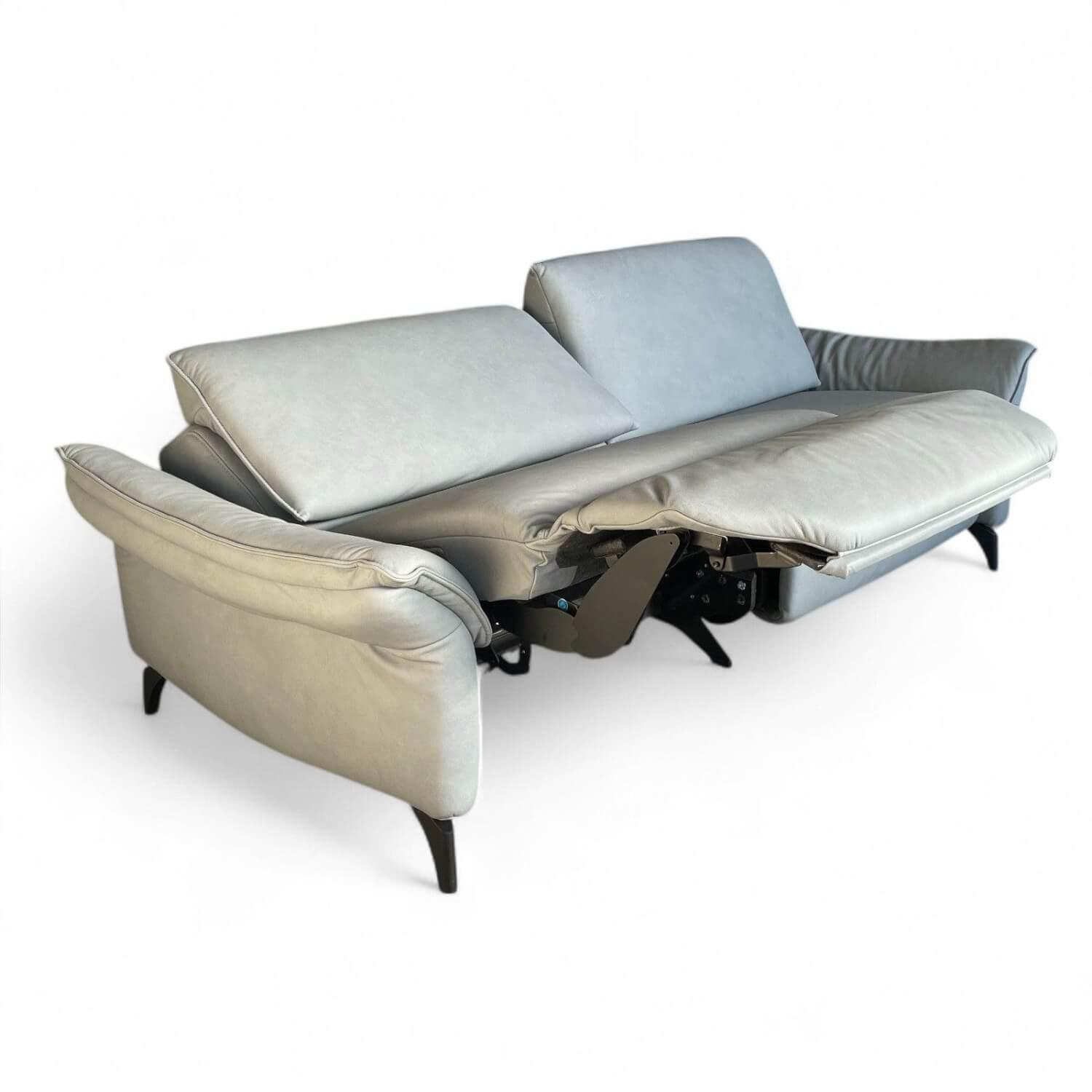 himolla - Sofa 1178 Spektra Echtleder Leonessa Azur Blau Grau Füße Metall Anthrazit Mit Elektrischer Wallfree Funktion - 4