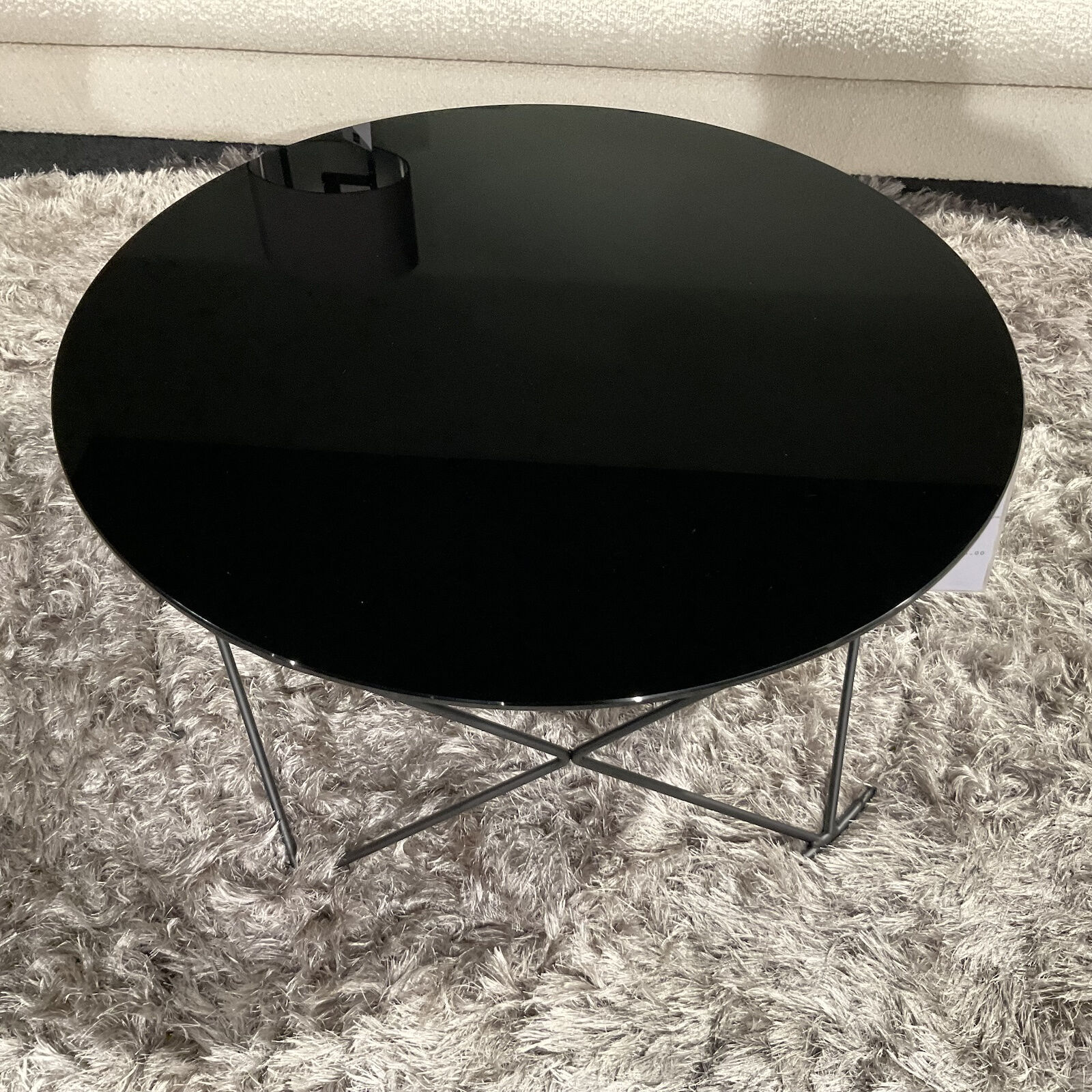 Christine Kröncke - Couchtisch Moi Black Edition Platte Glas Schwarz Hinterlackiert Gestellt Stahl Schwarz Matt - 6