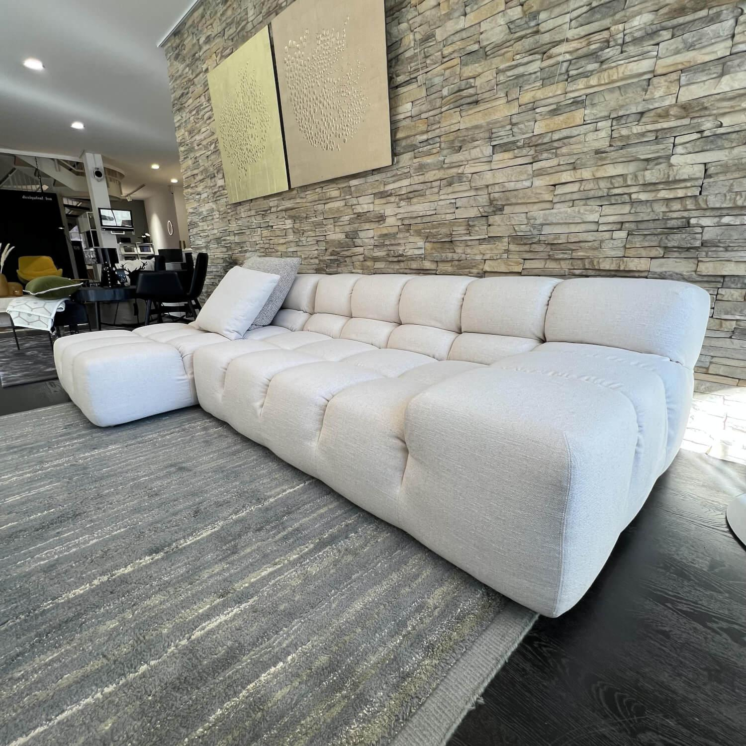 B&B Italia - Ecksofa Tufty-Time Stoff Sapri Bastfarben Fußausführung Schwarz - 2