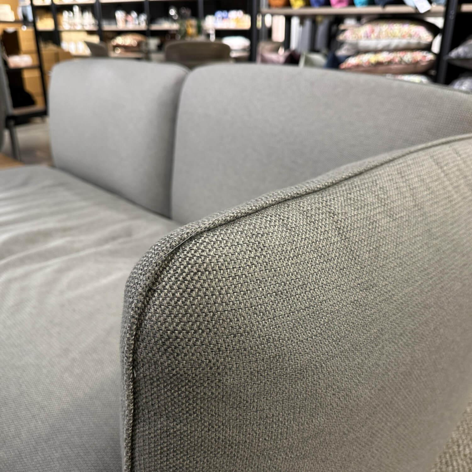 Tribù - Outdoor Lounge Senja Rustic Weave Linen Grau Gestell Aluminium Schwarz Inklusive Teakholz Zwischenablage Und Couchtisch - 11