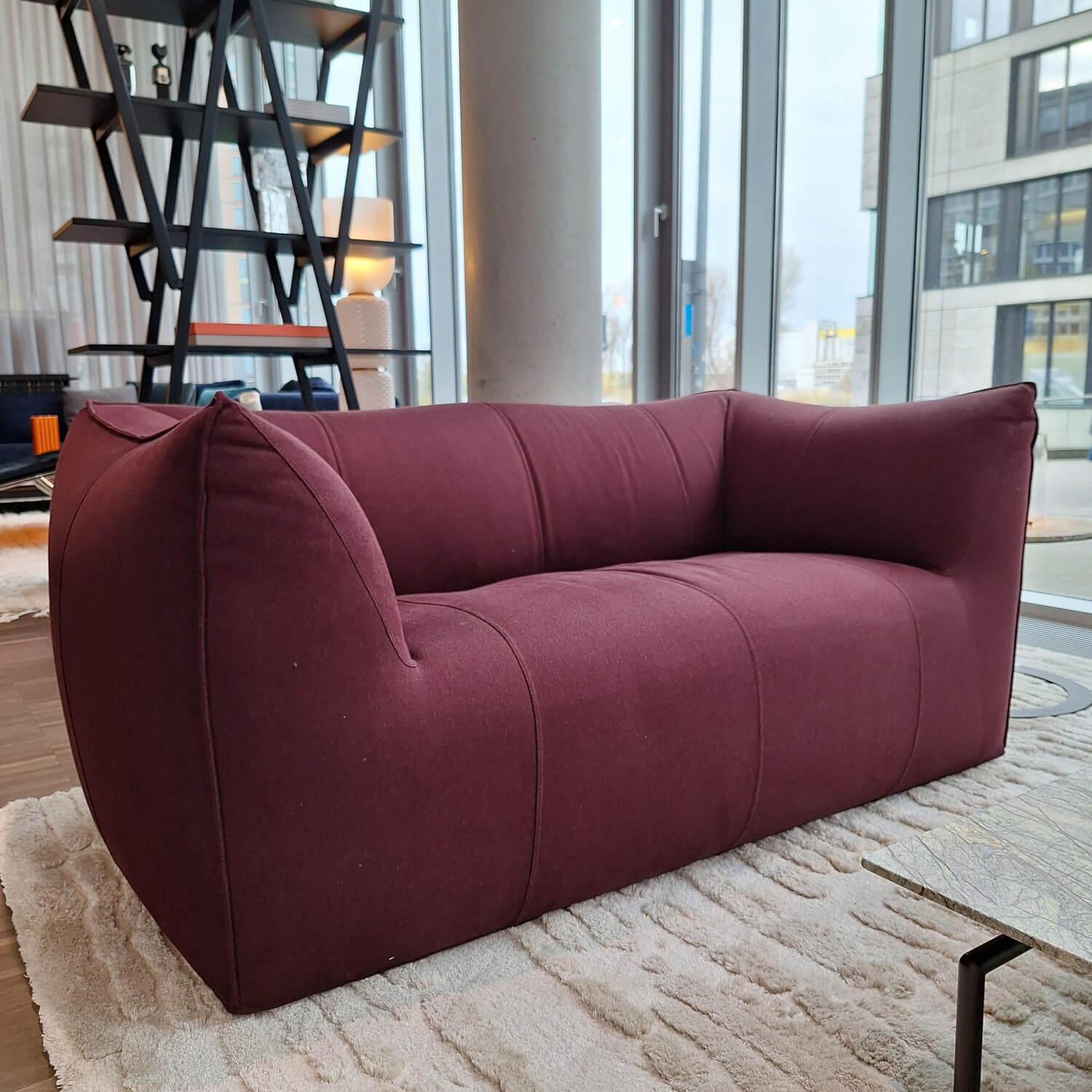 B&B Italia - Sofa Le Bambole Bibambola Stoff Adria Dunkelrot - 8