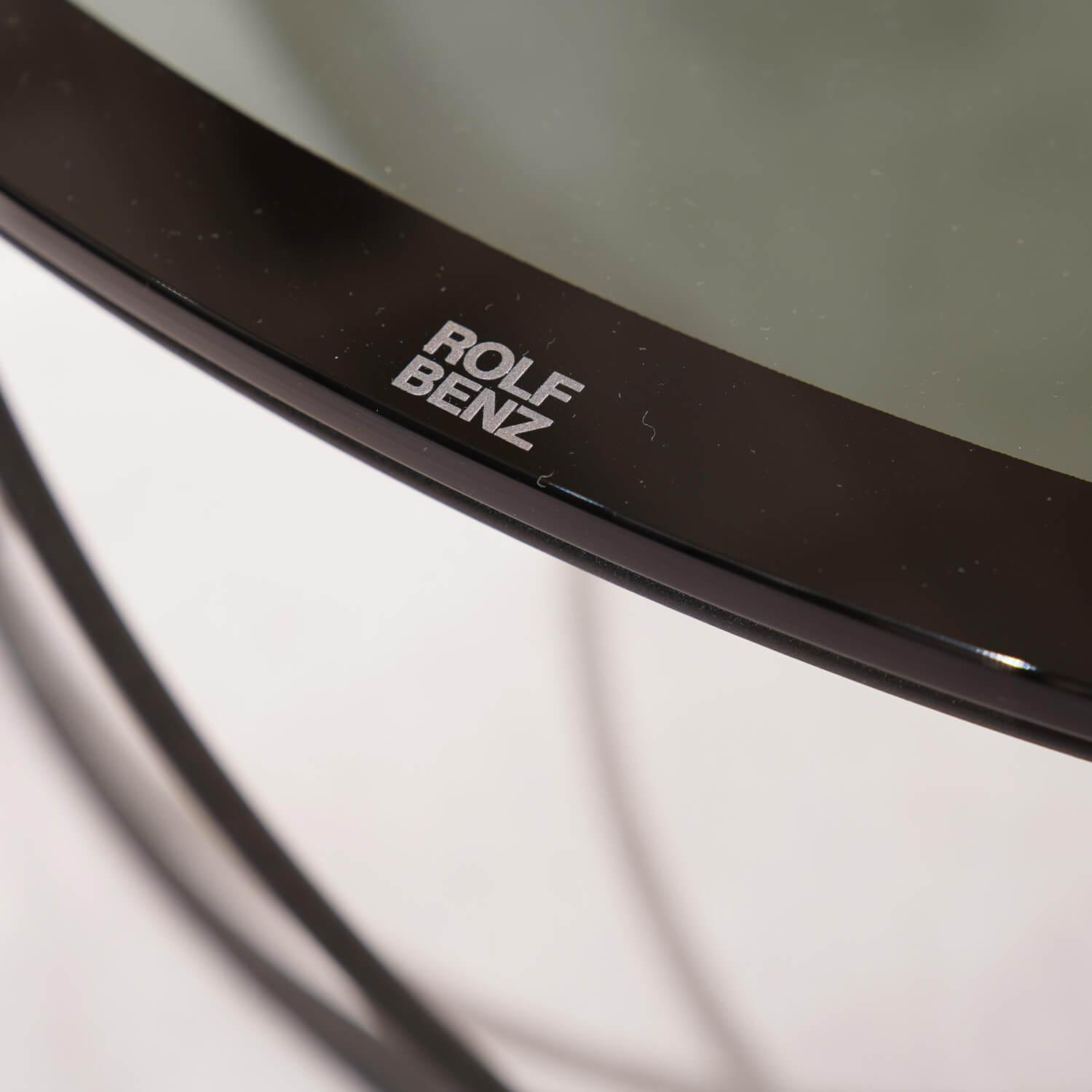 Rolf Benz - Couchtisch 8770-311 Platte ESG Parsolglas Grau Gestell Stahl Verkehrsschwarz Lackiert - 3