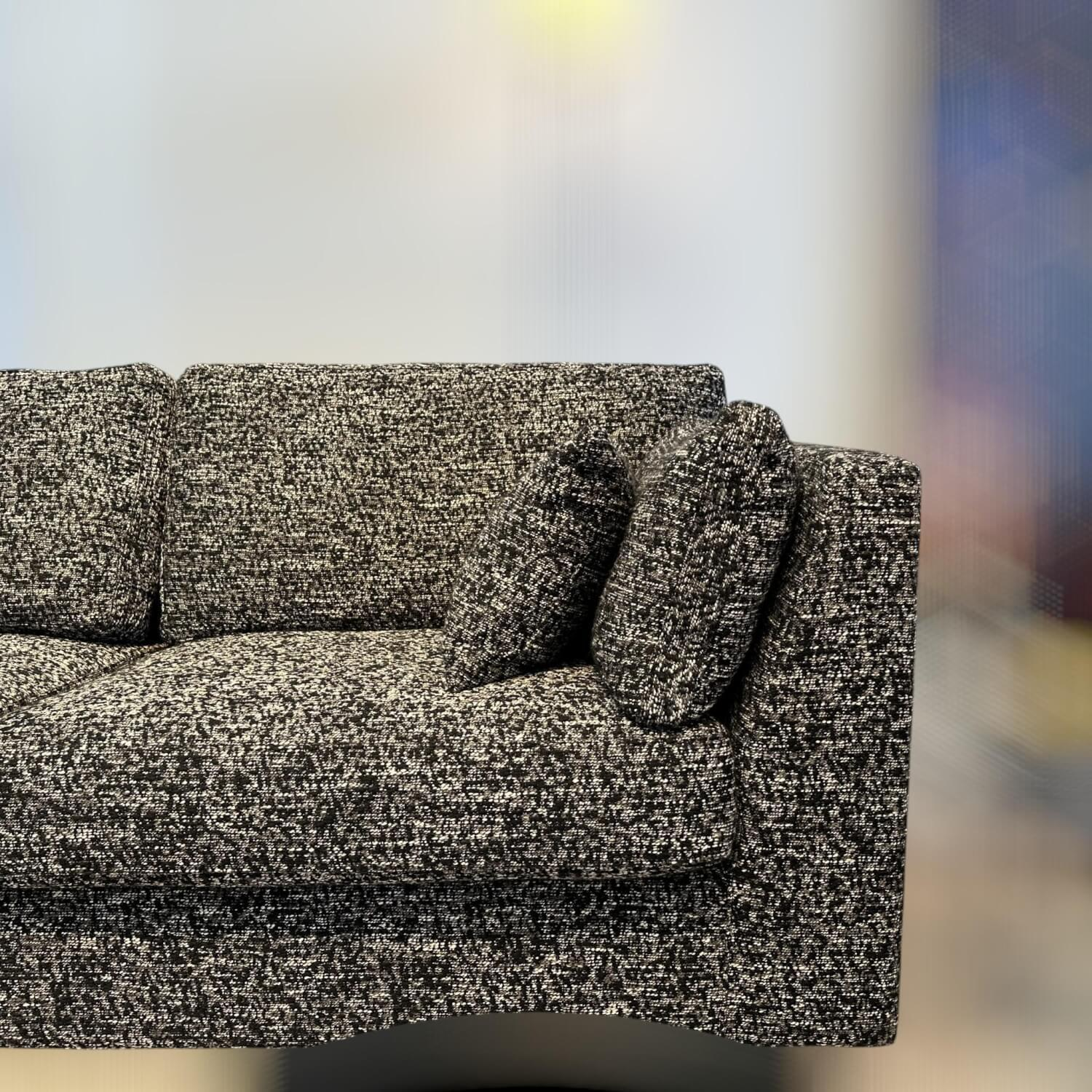 Bielefelder Werkstätten - Ecksofa Inspiration Stoff Arezzo CA1469/099 Schwarz Weiß - 9