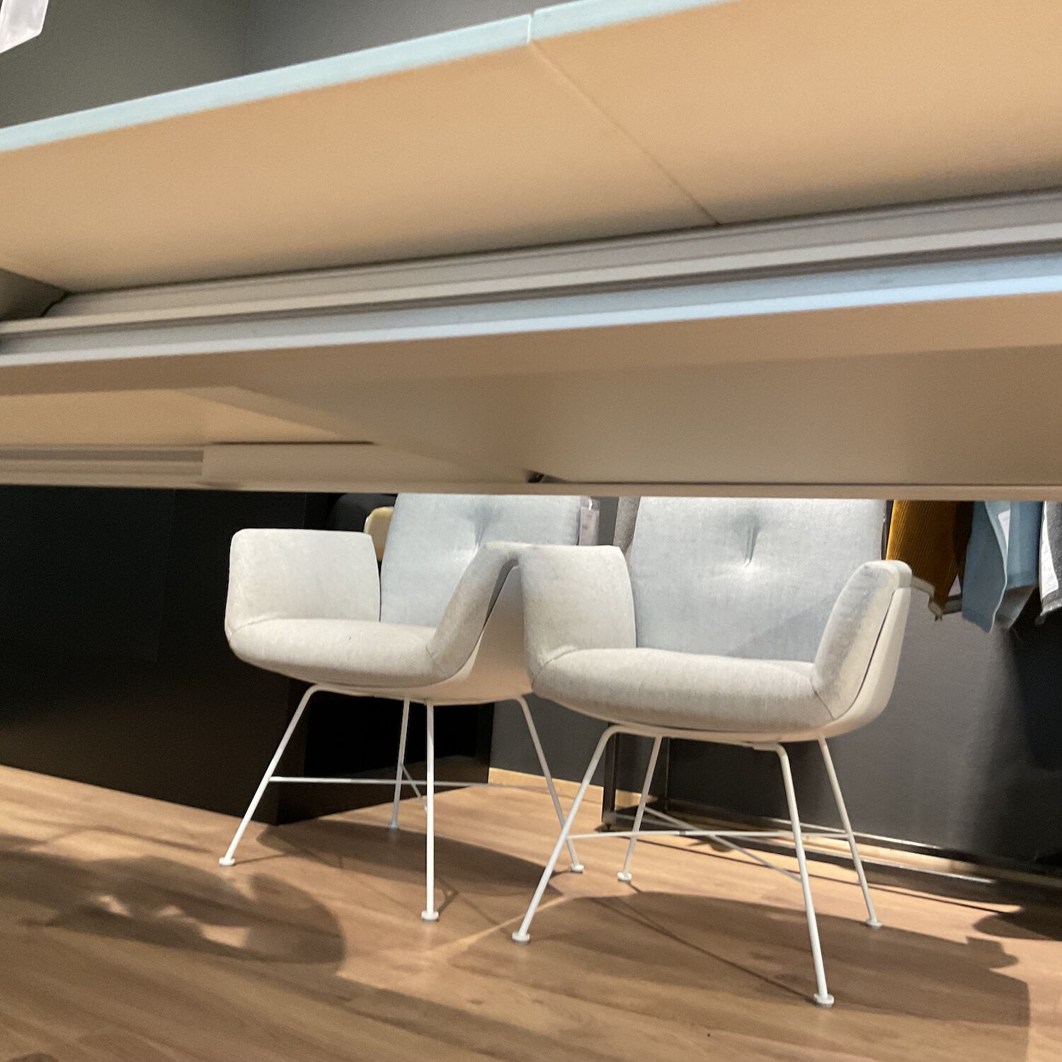 Kristalia - Esstisch Nori Platte Laminat White Weiß Getsell Aluminium Weiß Lackiert Mit Auszug - 4