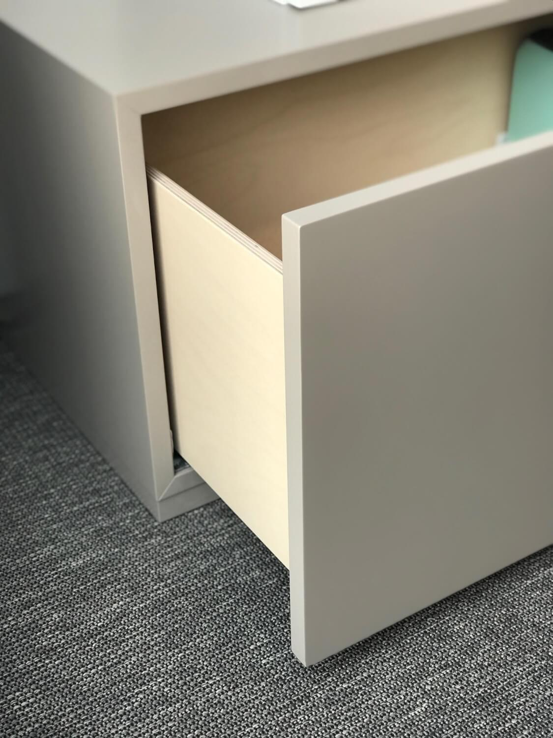 Contur - Wohnwand 3900 Lack Terra Beige Und Lack Verkehrsweiß Absetzung Wildeiche Coffee Mit Soundfaktor - 7