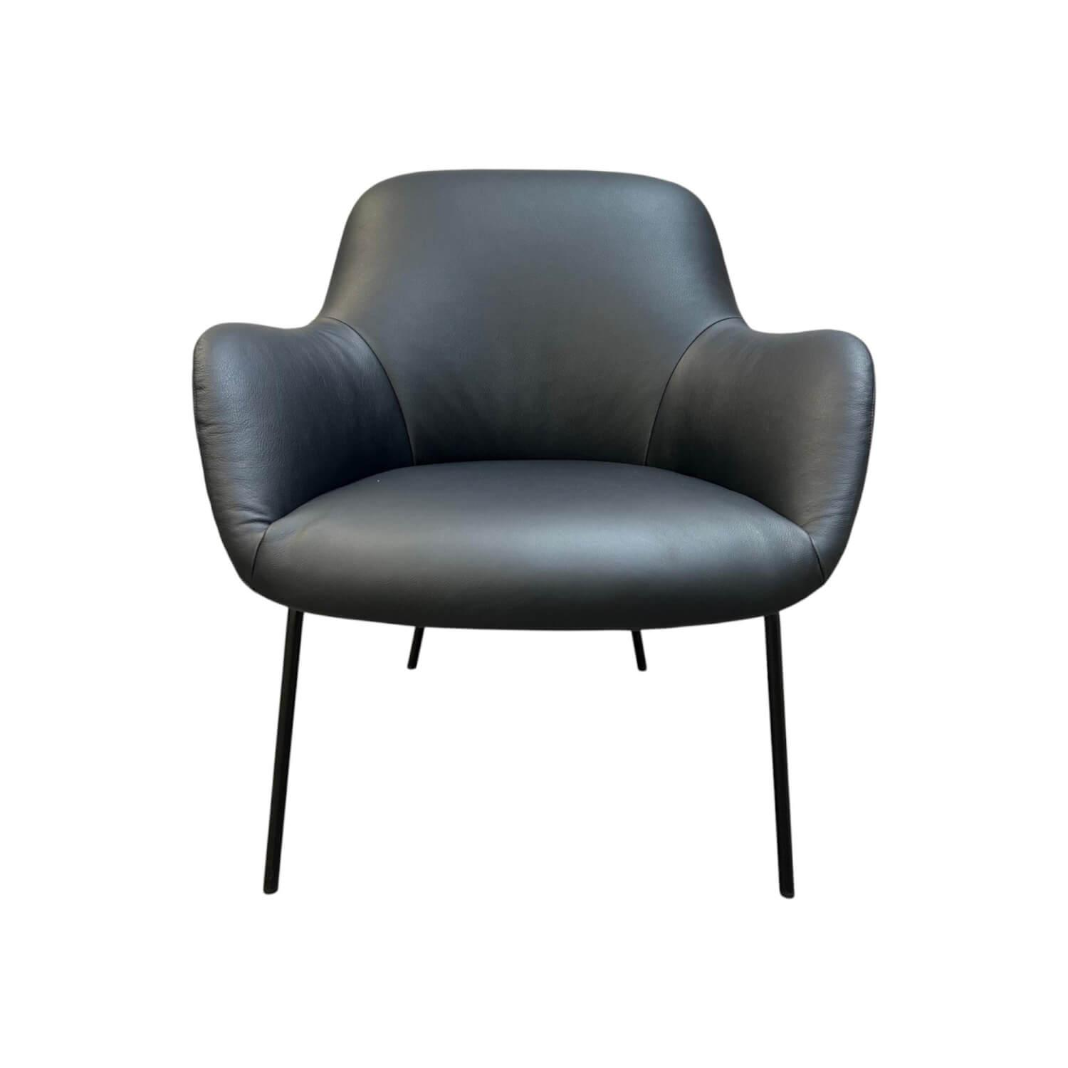 Walter Knoll - Sessel Sheru 326 10 Leder Congress 251 Black Schwarz Gestell Schwarz Matt Pulverbeschichtet - 1