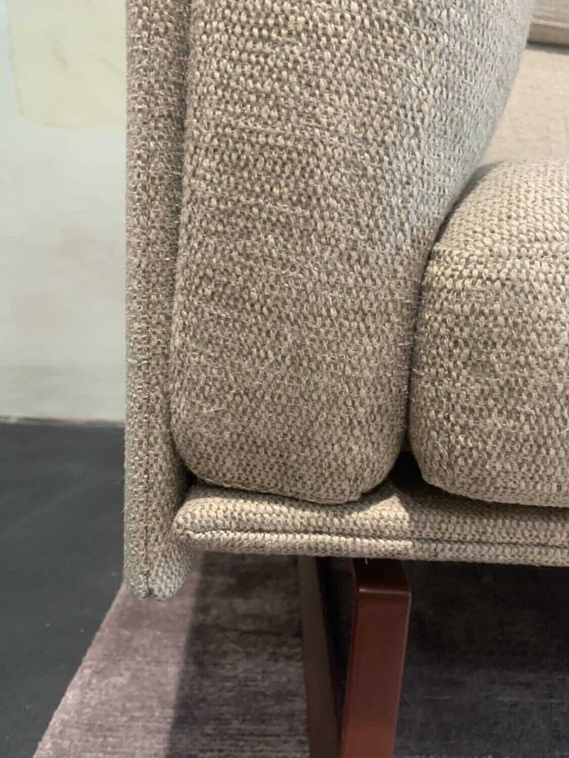 Cassina - Sofa 8 Stoff 90 Perbacco Beige Füße Aluminium Rot Lackiert mit Kopfstütze - 6