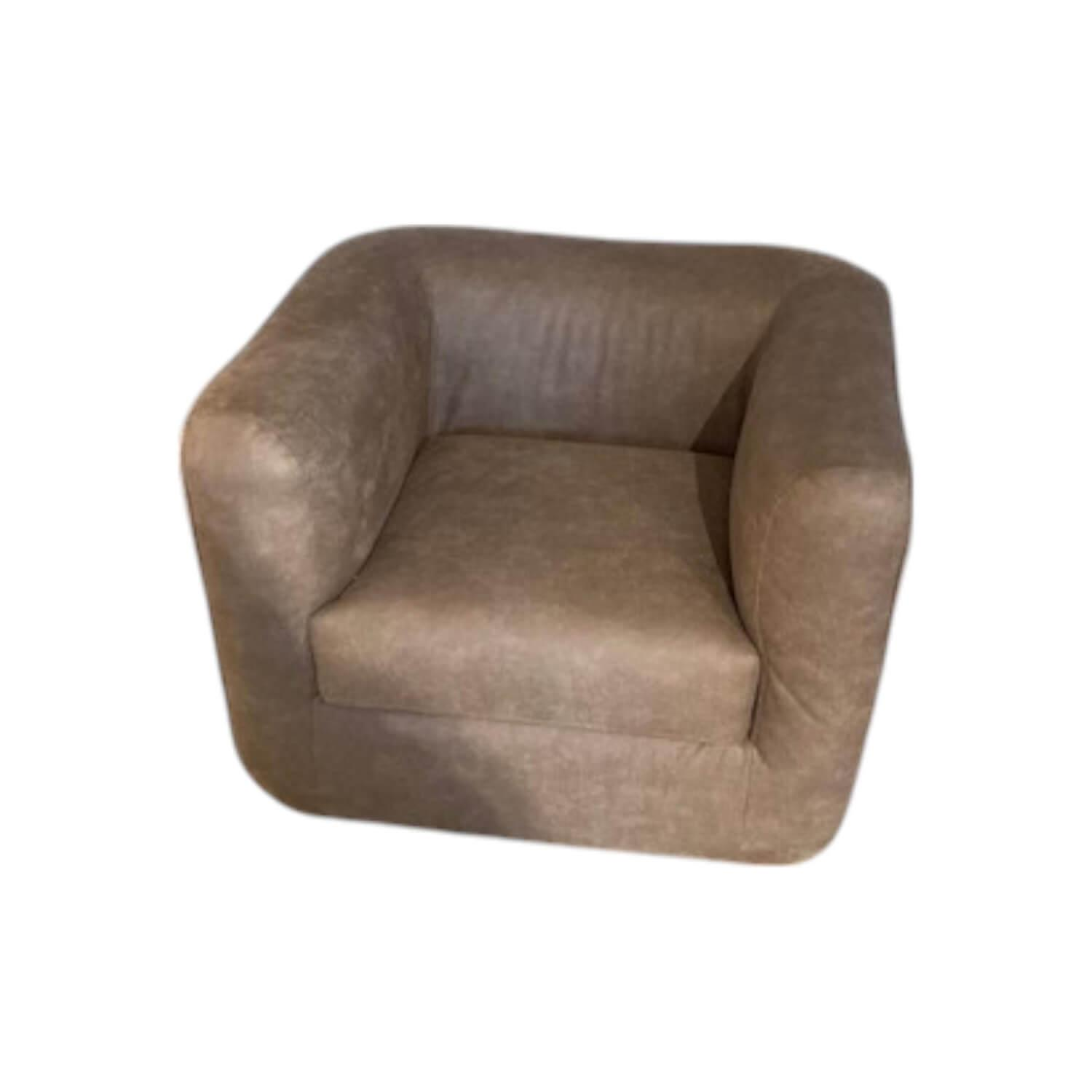 Natura - Sessel Stormy Stoff 4 Bull Liver Braun Gestell Metall Mit Stoff Bezogen - 1