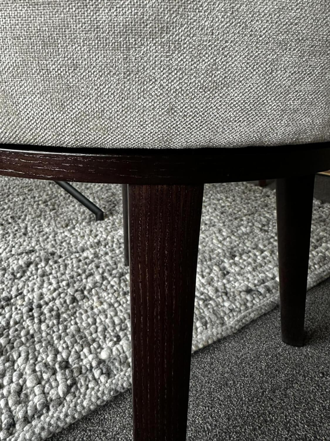 Jab Anstoetz - 4er Set Stuhl Polo Dining Chair Swivel Bezug Stoff Toyo 1 1381 072 Beige Gestell Walnuss Natur Wenge - 2