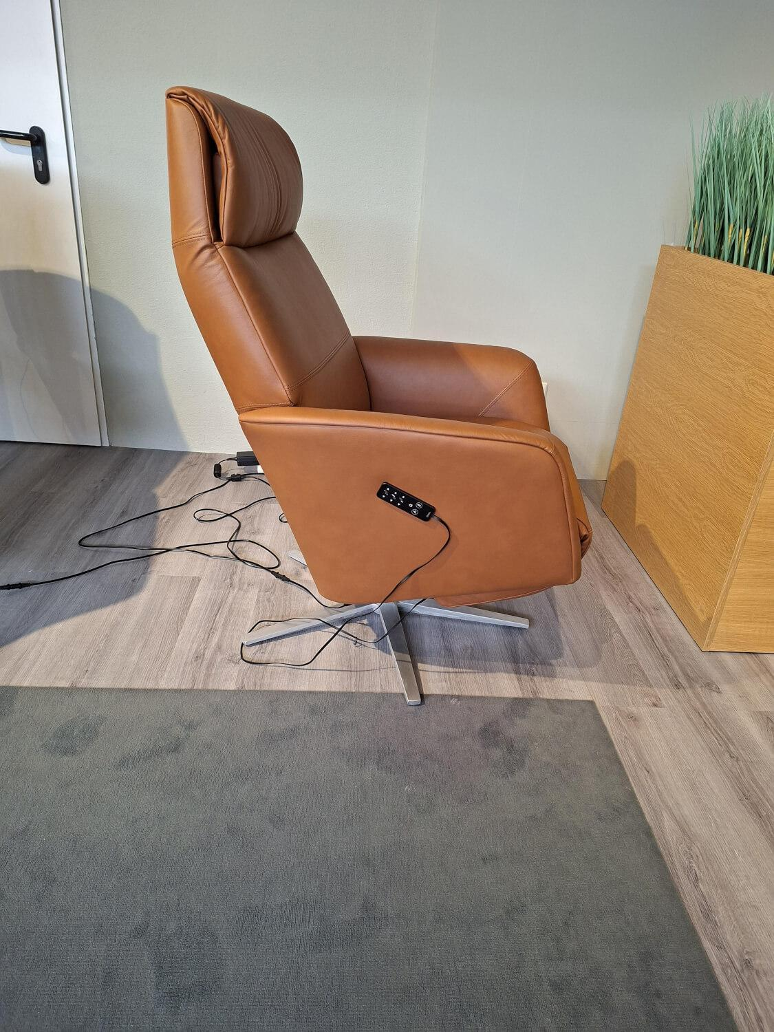 Stressless - Sessel Scott Sirius Leder Paloma 40 New Cognac Braun Gestell Brushed Alu Motorisch - 2