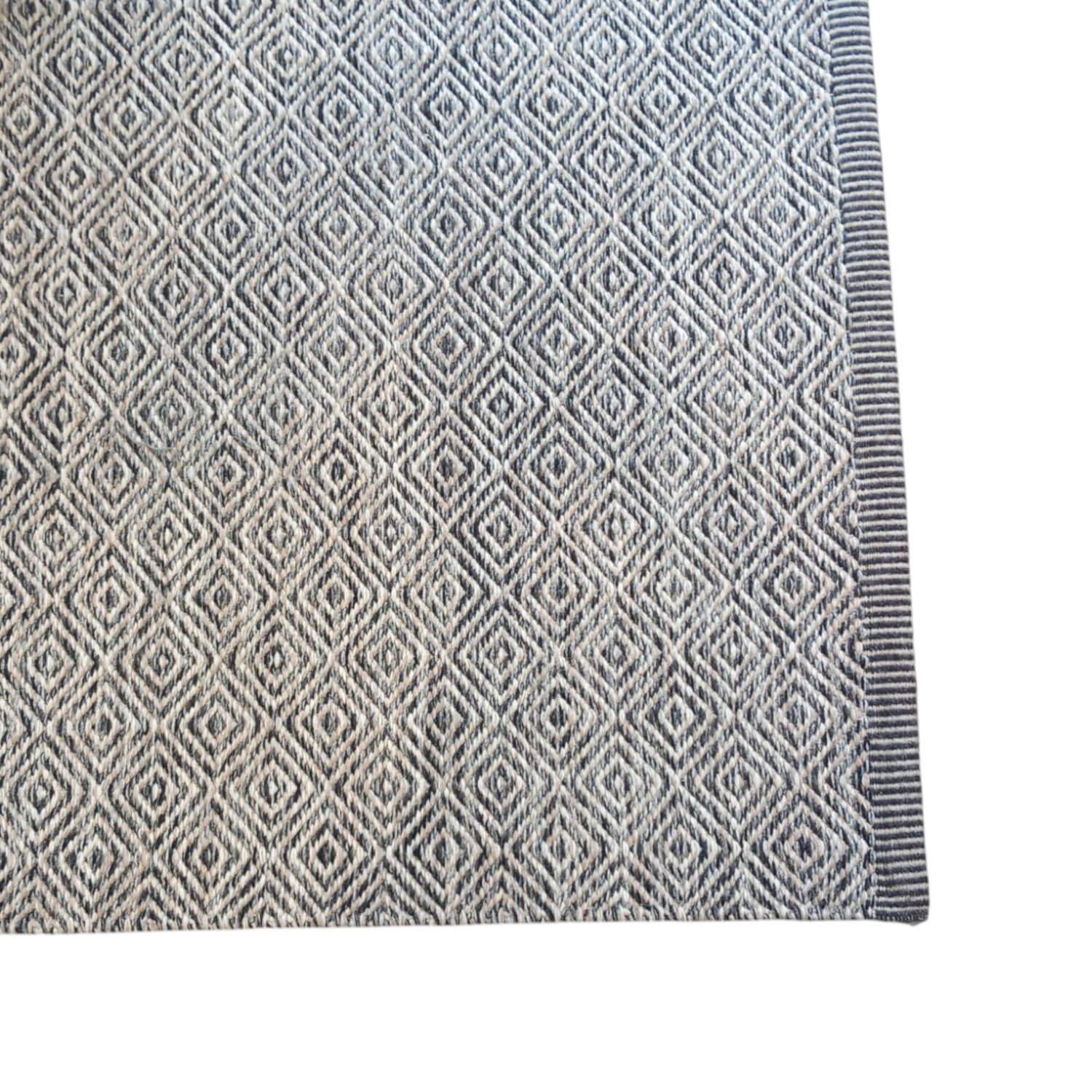 Kasthall - Teppich 350x250 Goose Eye Icon Wolle 909 Soho 580 Schwarz Weiß - 1