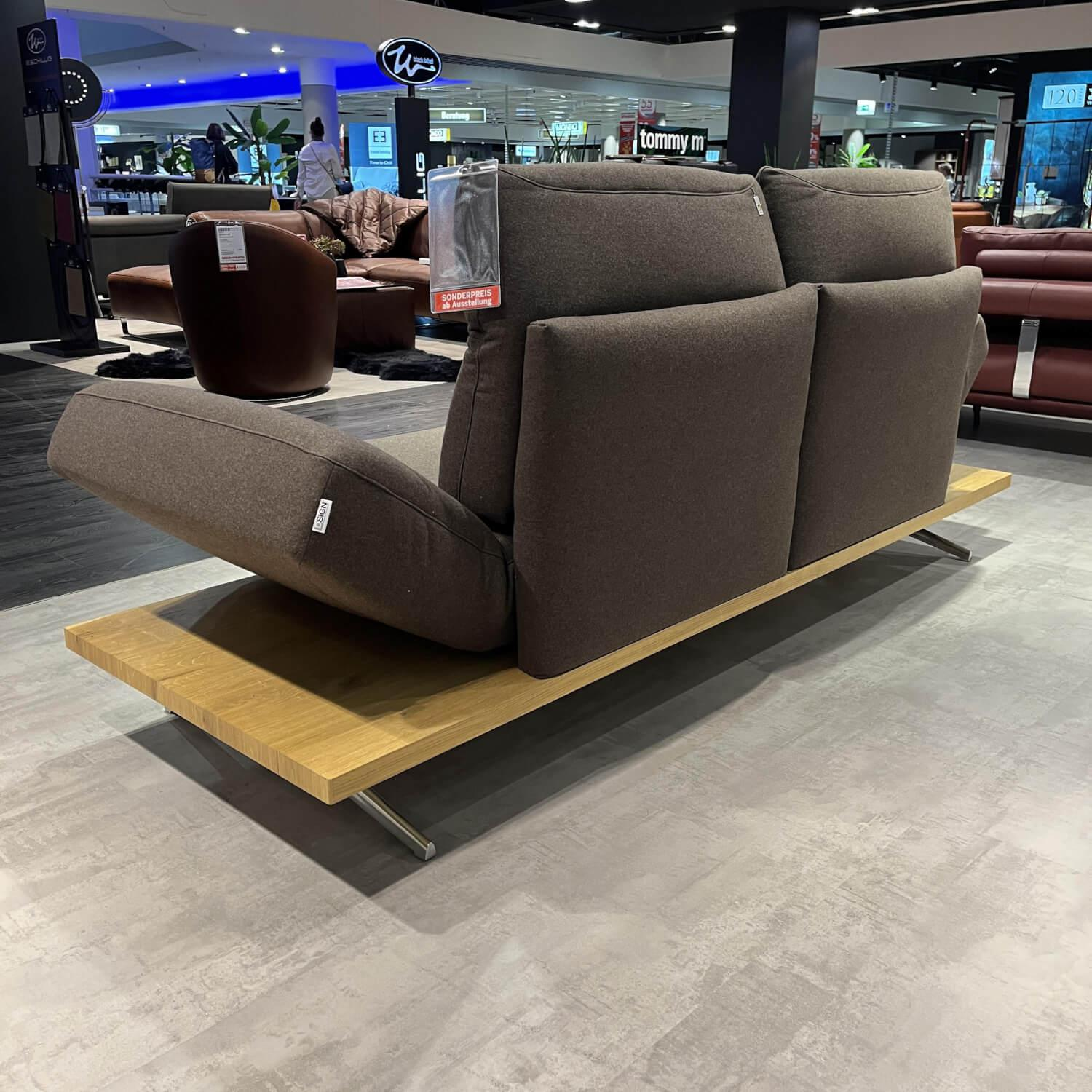 Koinor - Sofa 2,5-Sitzig DSIGN Asetto 2604 R Stoff 16 Loden 89 Alu Schwertkufe Poliert - 10