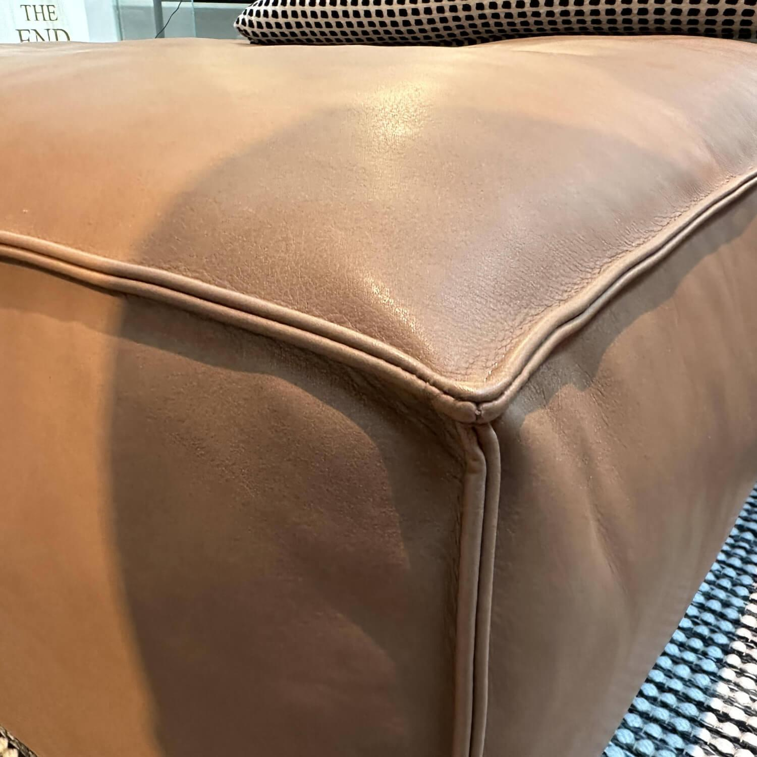 Living Divani - Sofalandschaft Extrasoft Leder Must Braun 904 Mit 3 Kissen - 8