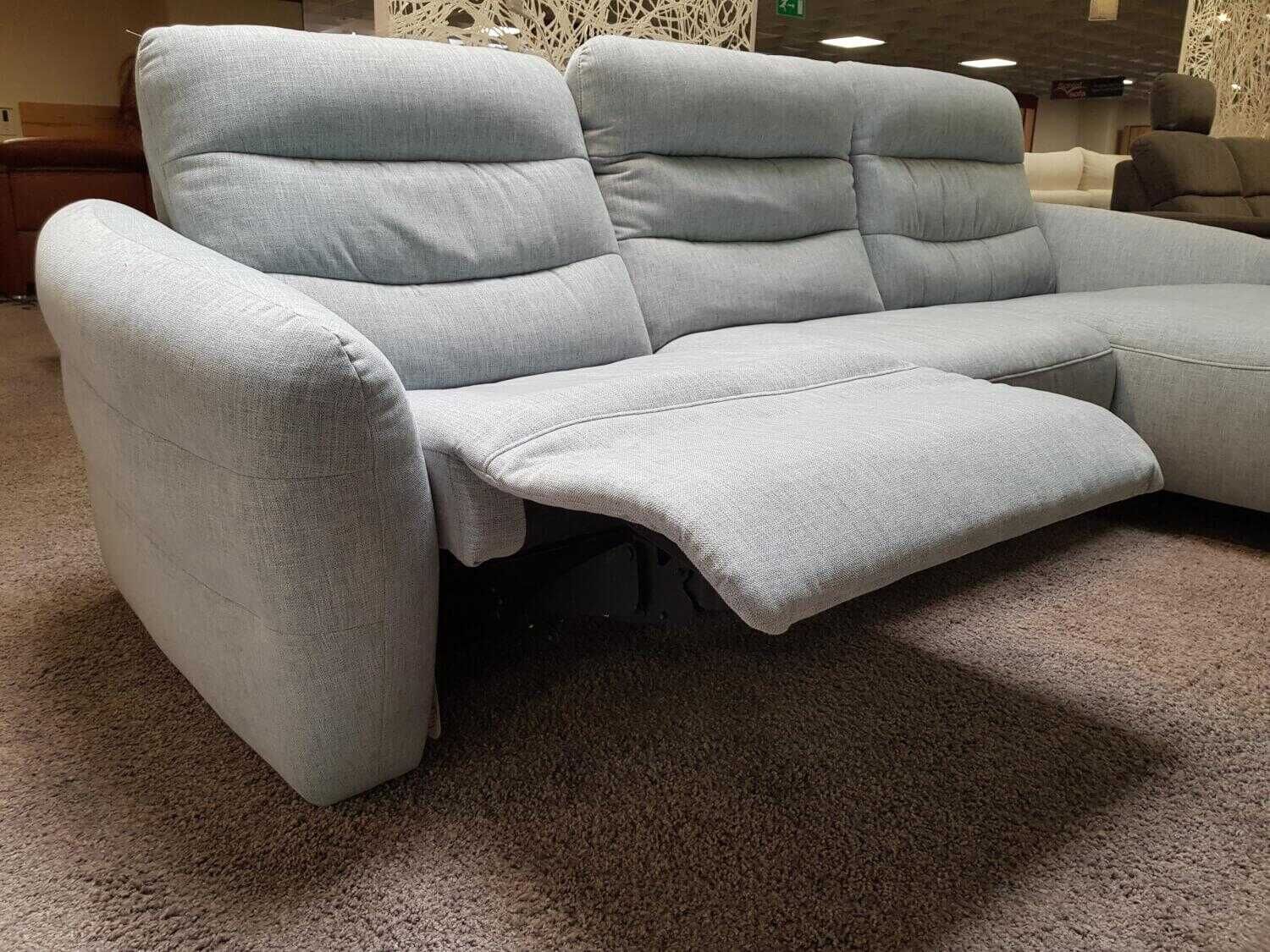 Natura - Ecksofa Manchester Stoff Glory Sky D Blau mit Relaxfunktion - 9