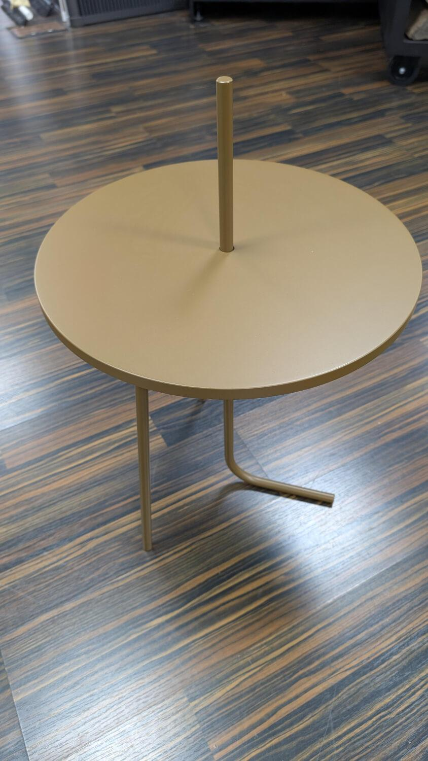 COR - Couchtisch Bond Rund Platte MDF Und Gestell Metall RAL 070 40 30 Ackerbraun Lackiert - 6