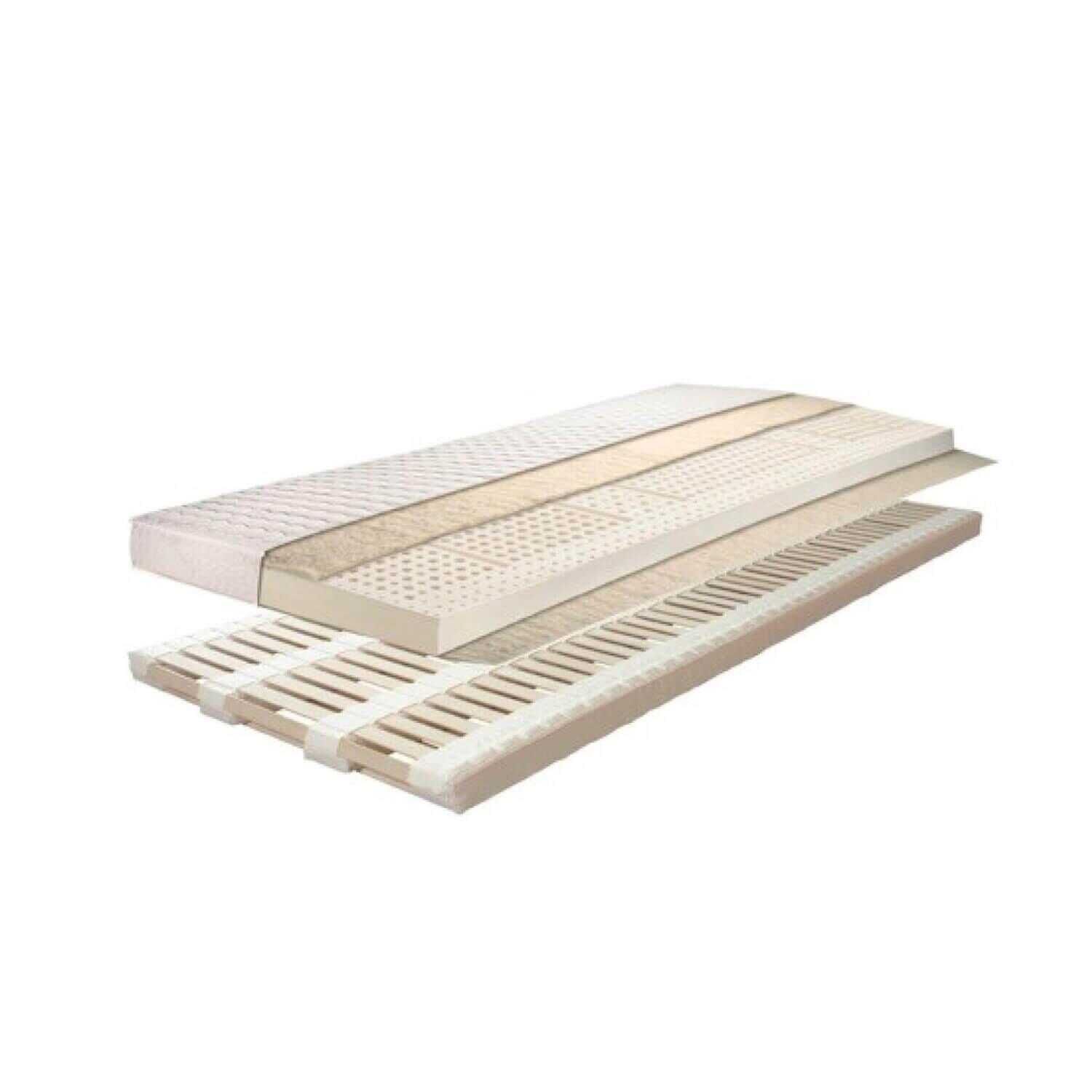 Holzschmiede - Bett Lova Nussbaum Massiv mit Polsterkopfteil und Schlafsystem Pro Natura - 9